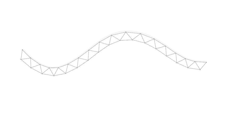 Wave roof 3D structure 3D model_4