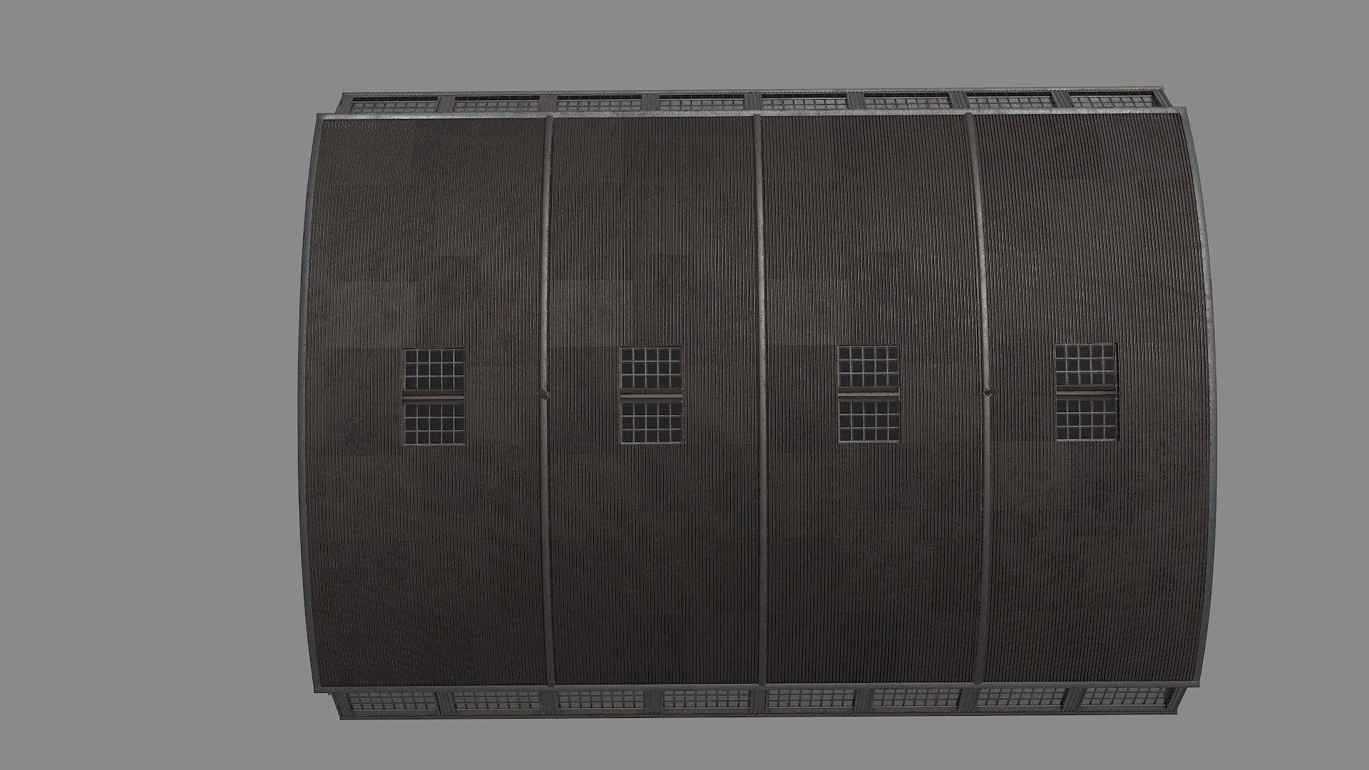 Hangar game ready pbr model Low-poly 3D model_3