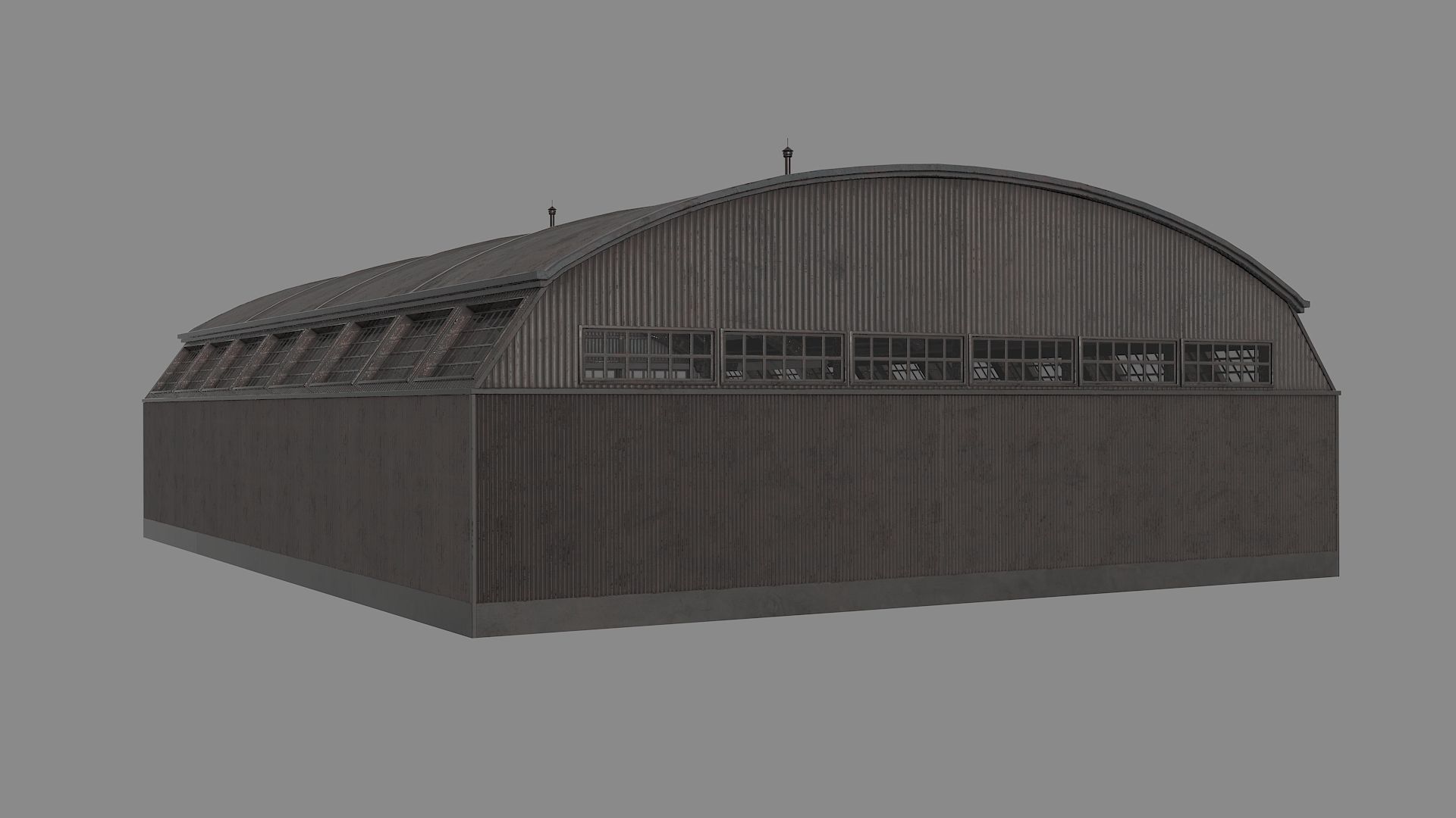Hangar game ready pbr model Low-poly 3D model_2