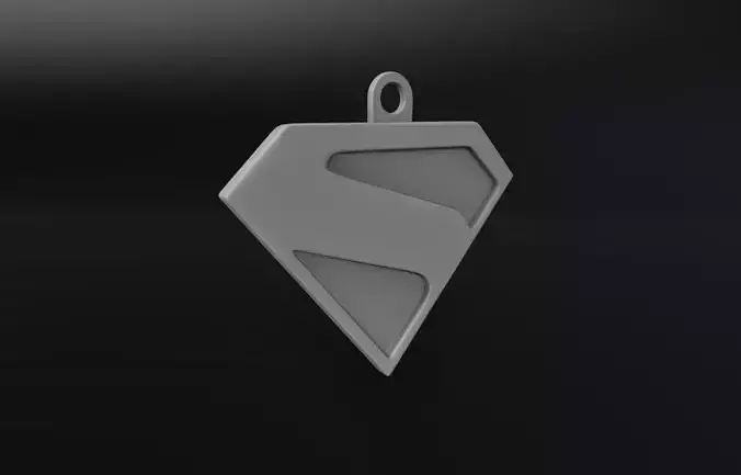 New Superman Logo Keychain