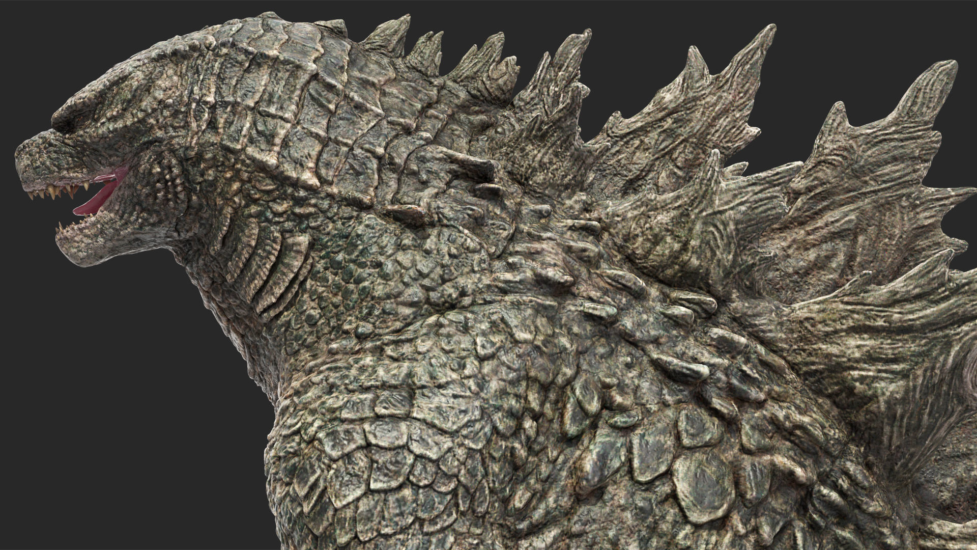 Monster Godzilla Rigged for Cinema 4D 3D model_19