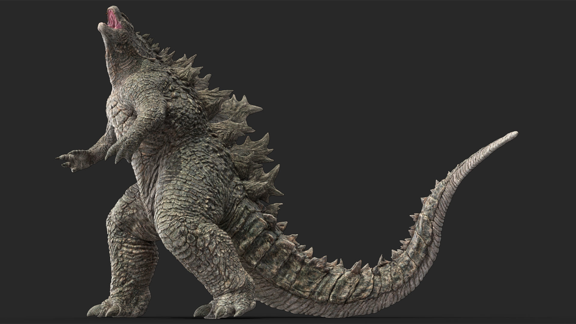 Monster Godzilla Rigged for Cinema 4D 3D model_9
