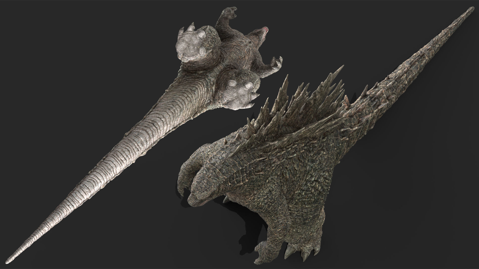 Monster Godzilla Rigged for Cinema 4D 3D model_13