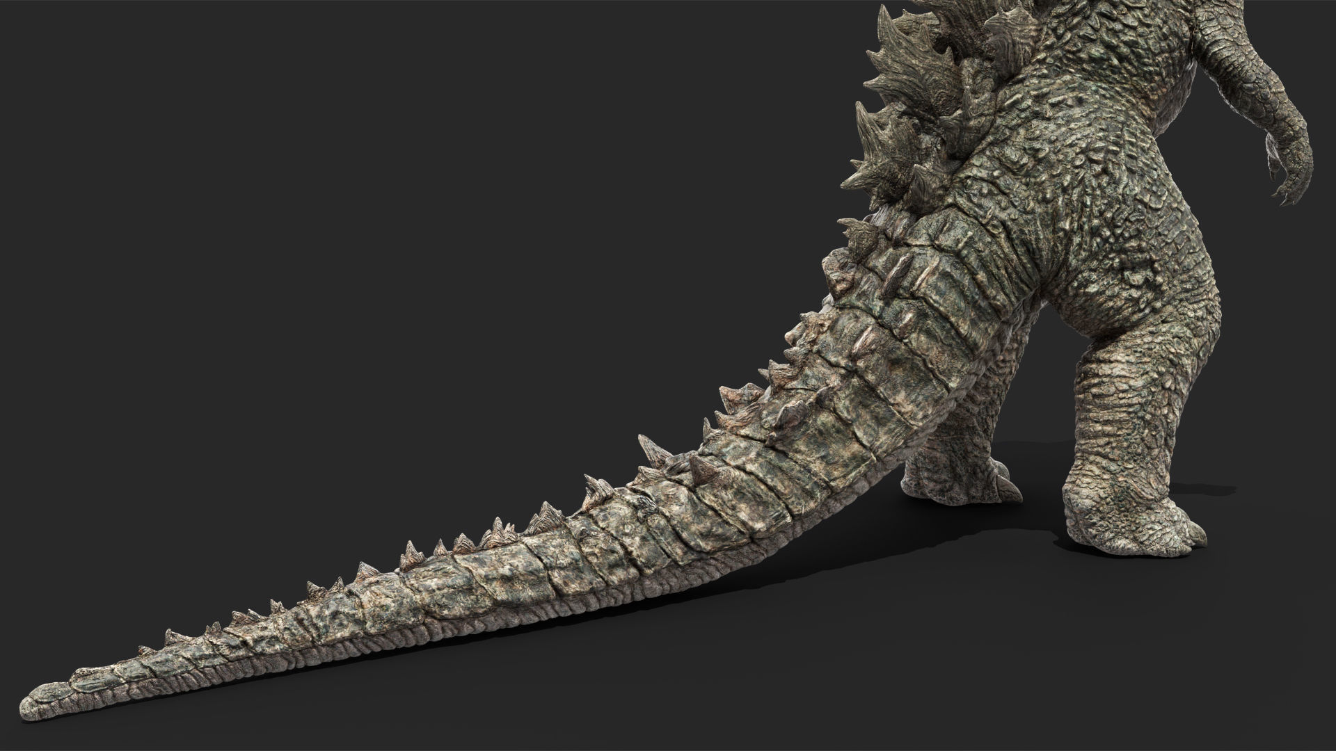 Monster Godzilla Rigged for Cinema 4D 3D model_17