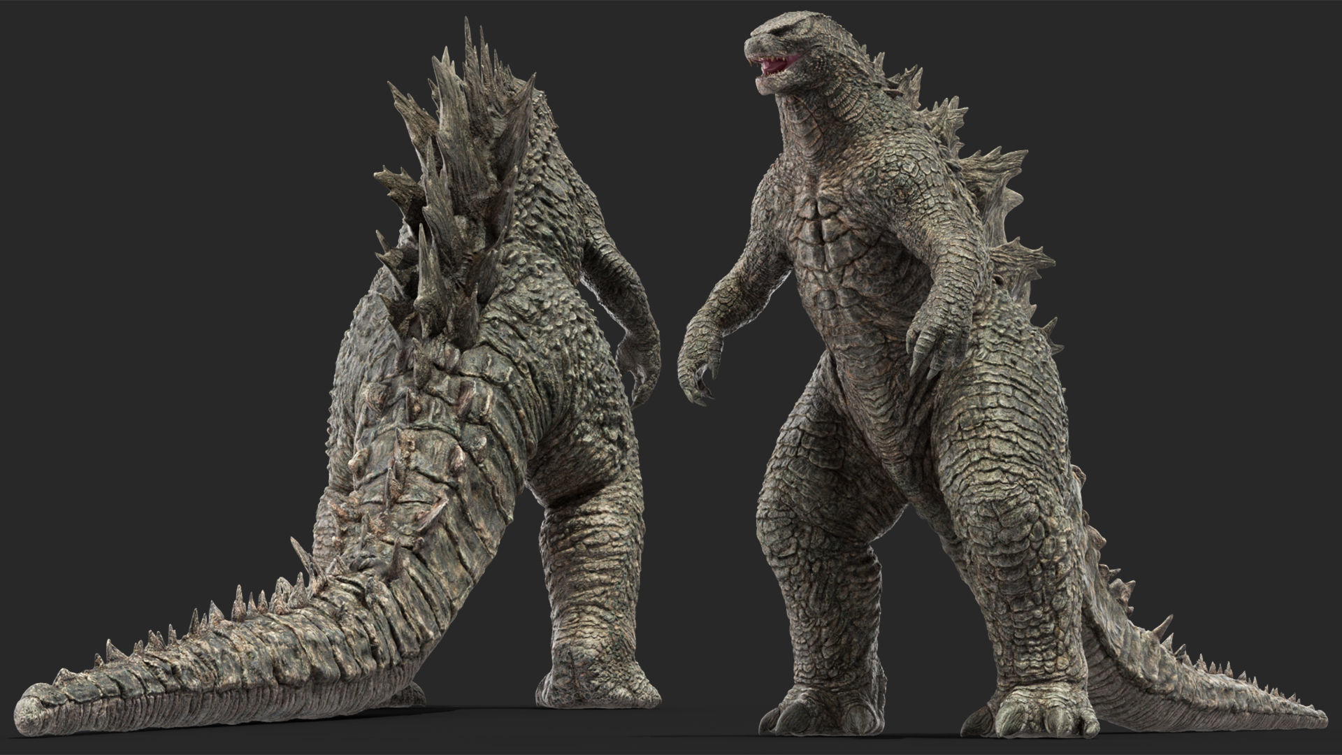 Monster Godzilla Rigged for Cinema 4D 3D model_8
