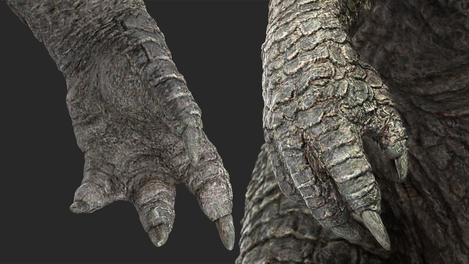 Monster Godzilla Rigged for Cinema 4D 3D model_23