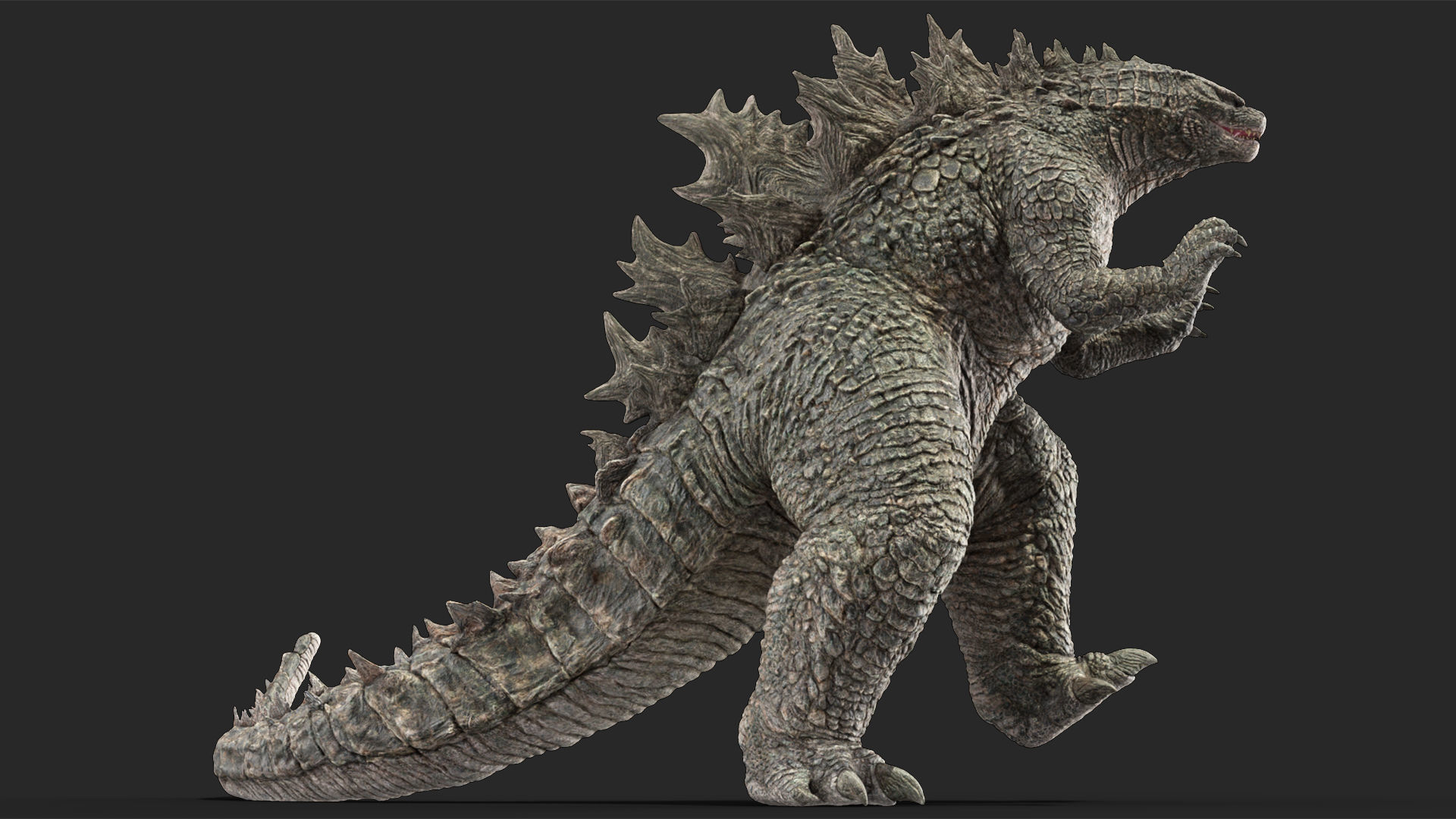 Monster Godzilla Rigged for Cinema 4D 3D model_10