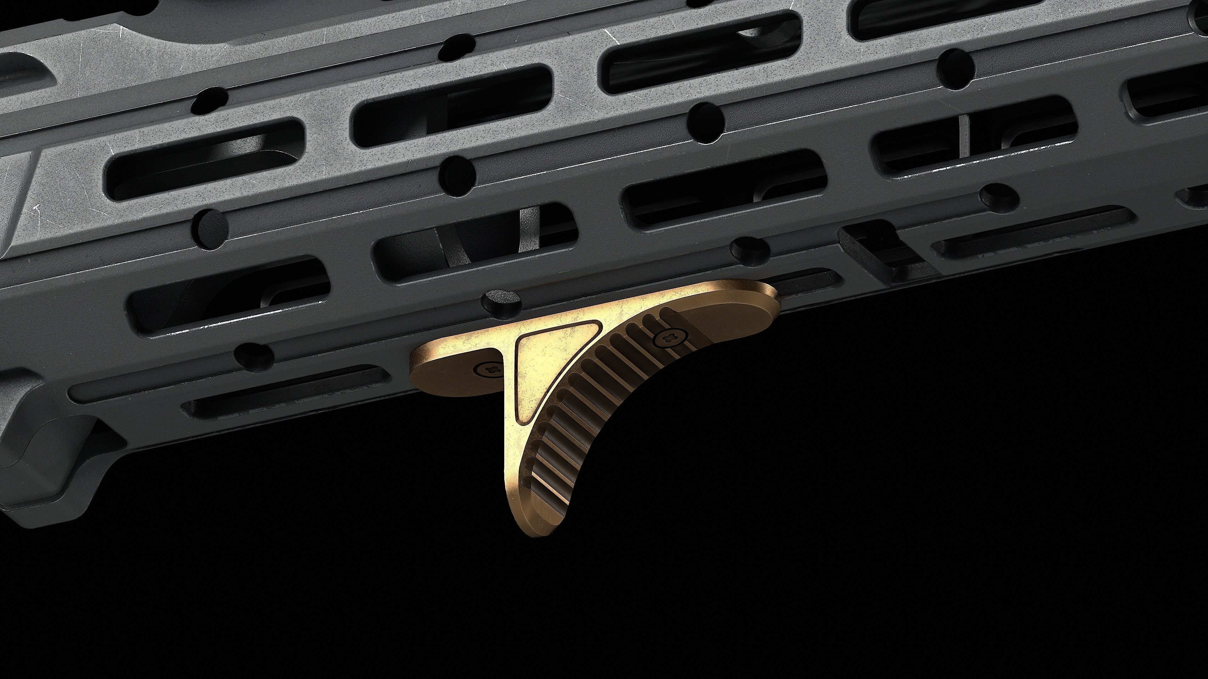 True North Concepts GripStop- Standard M-LOK Low-poly 3D model_7