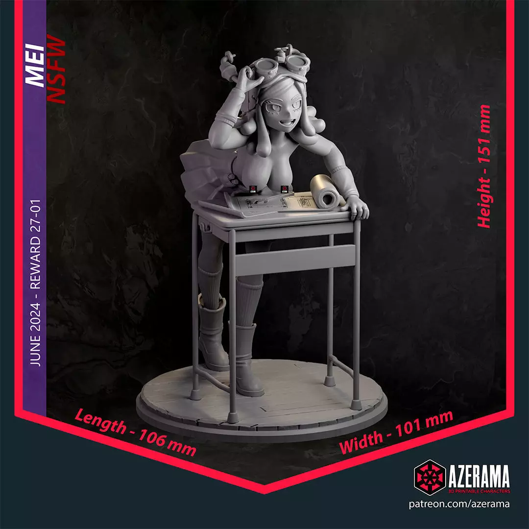 Mei NSFW STL Ready for 3D Printing 3D print model_7