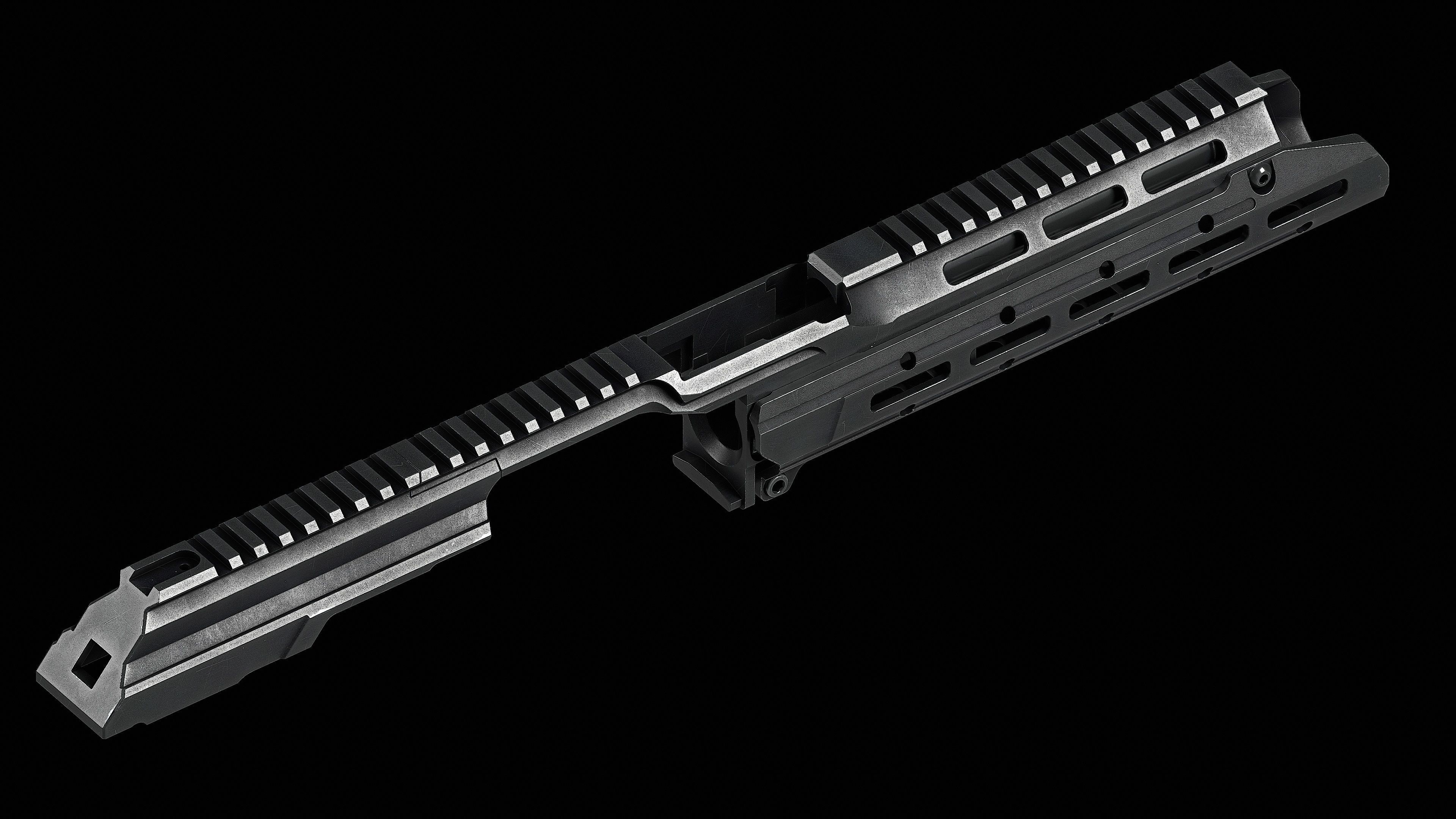 MK3 Chassis System AK 74 AK 103 Low-poly 3D model_8