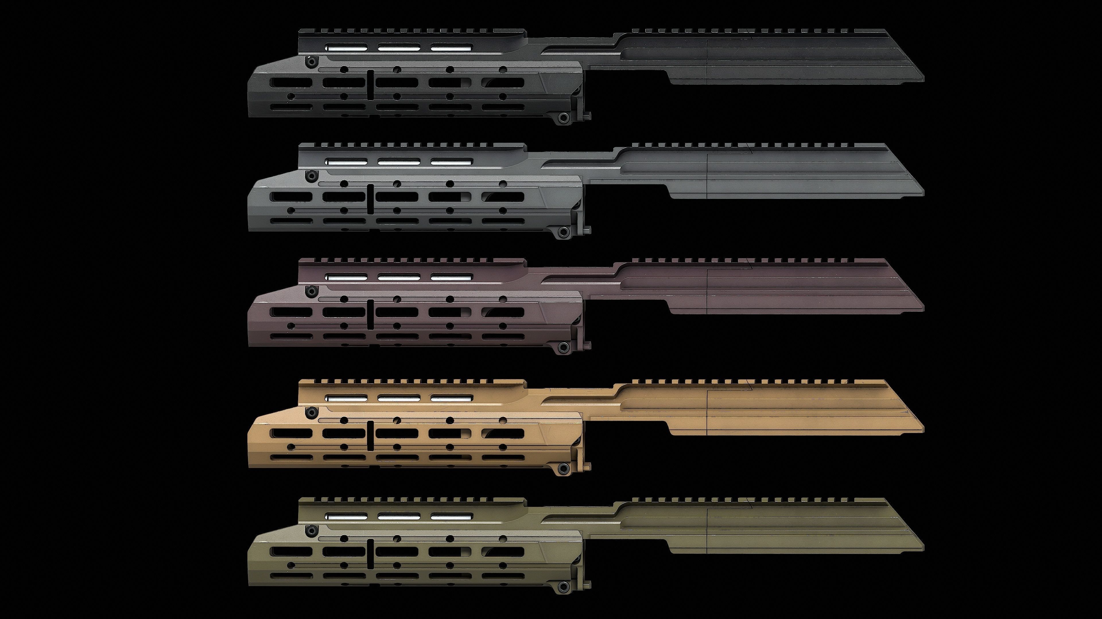 MK3 Chassis System AK 74 AK 103 Low-poly 3D model_13