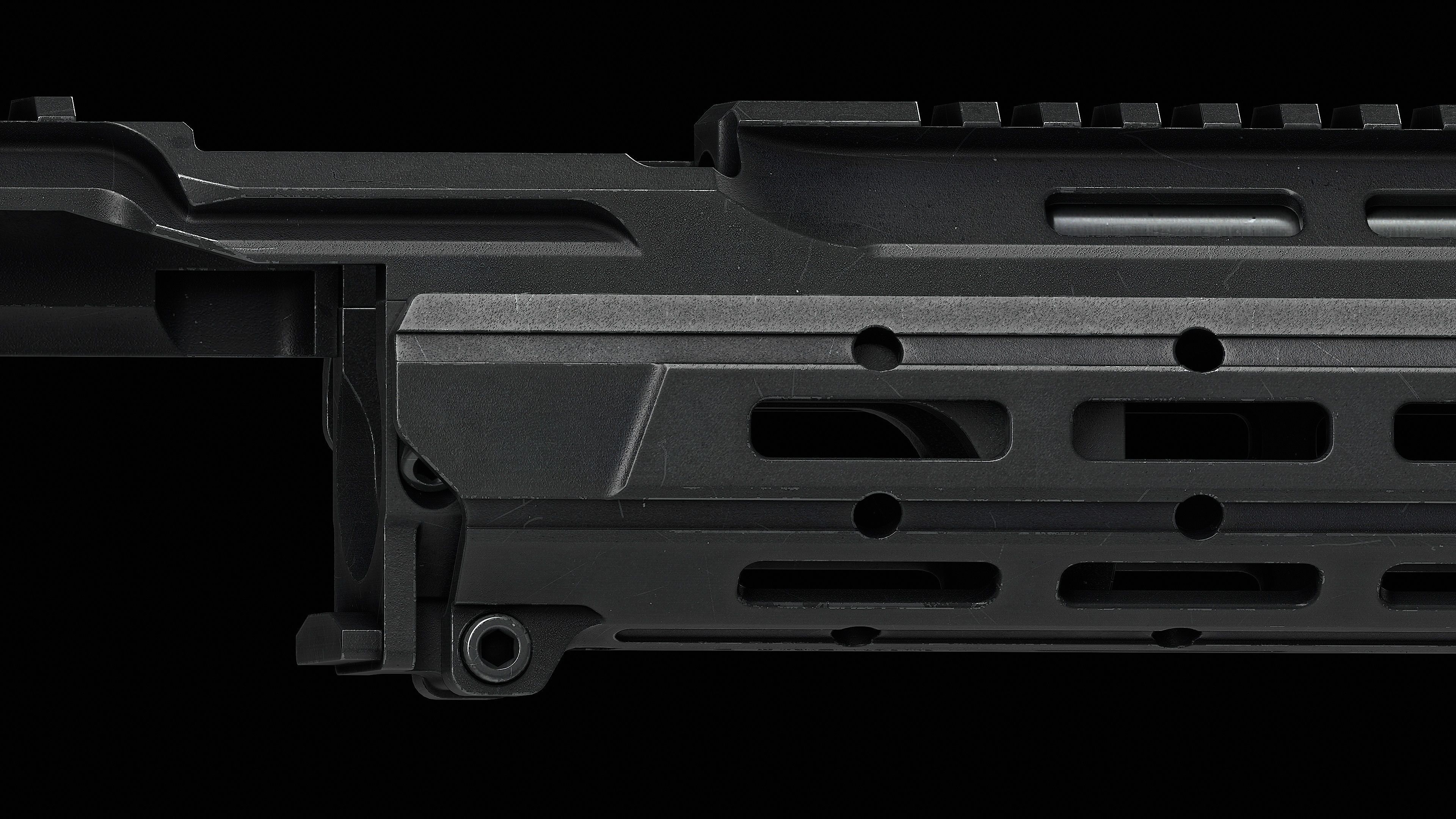 MK3 Chassis System AK 74 AK 103 Low-poly 3D model_6