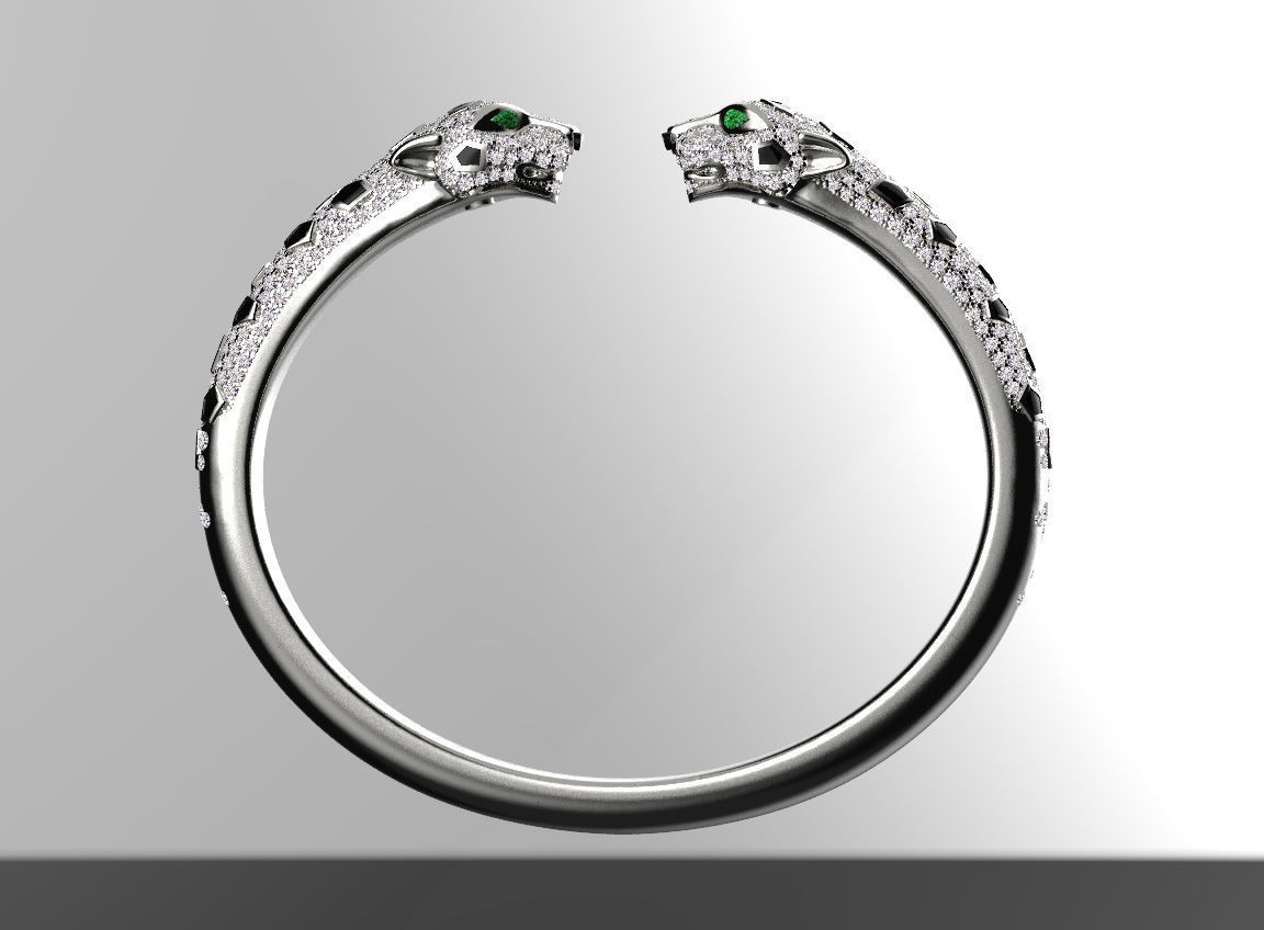 bracelet panther 3D print model_23