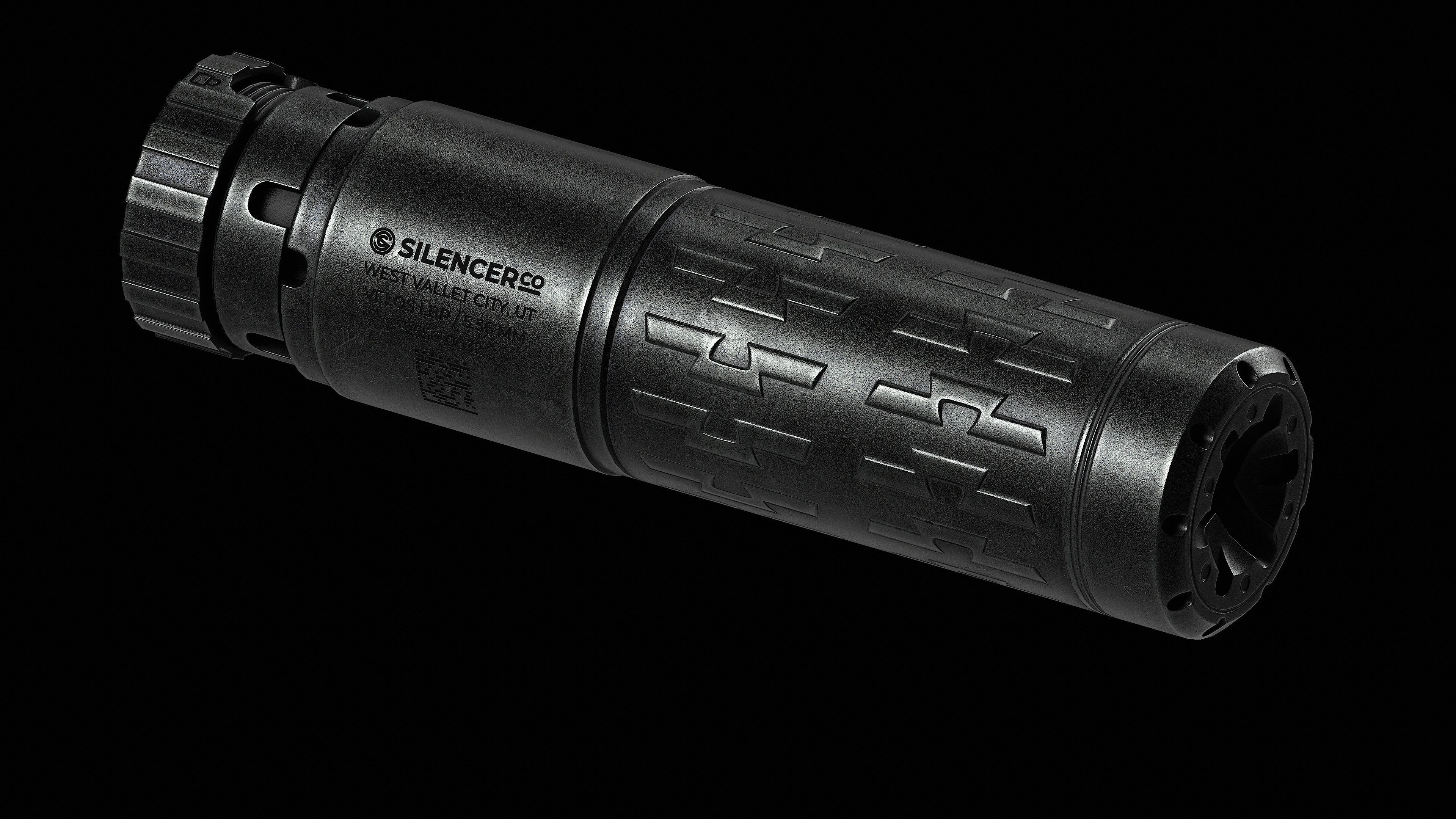 Suppressor SilencerCo Velos LBP Low-poly 3D model_4