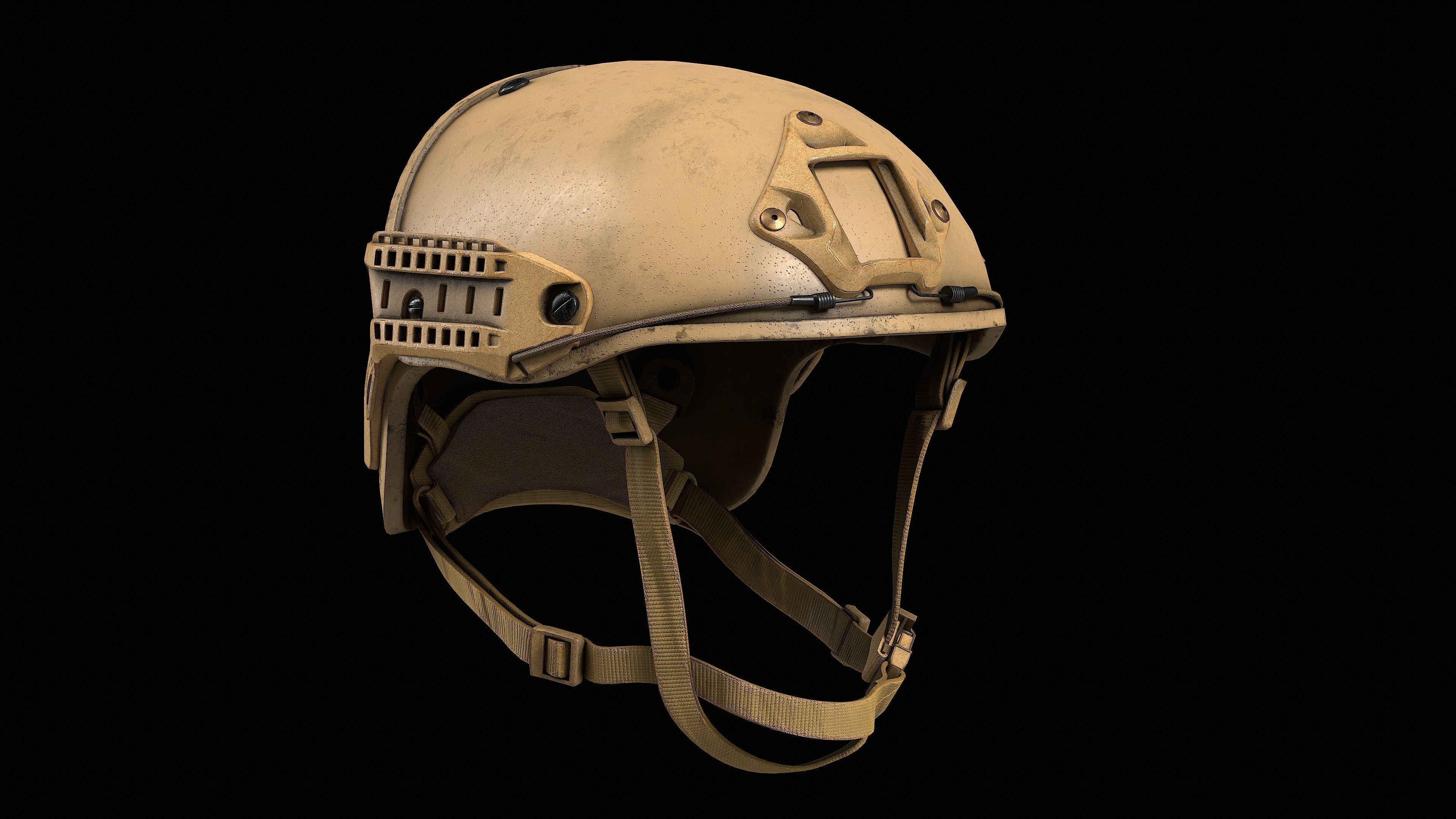 Crye Precision AirFrame Ballistic Helmet Low-poly 3D model_2
