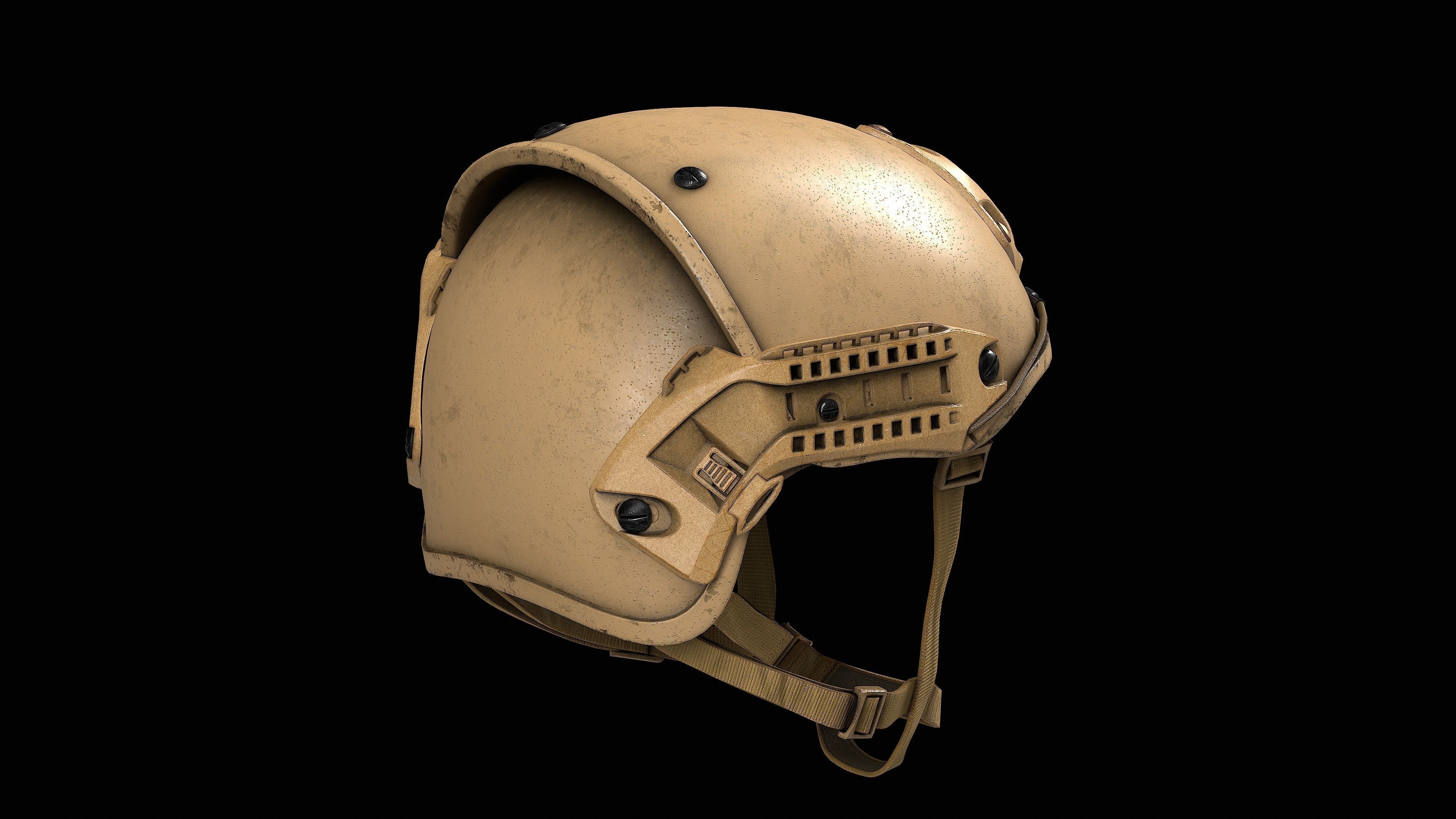 Crye Precision AirFrame Ballistic Helmet Low-poly 3D model_5