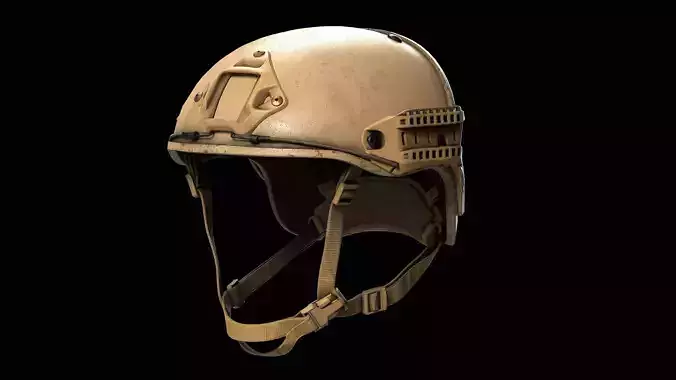 Crye Precision AirFrame Ballistic Helmet Low-poly 3D model Crye Precision AirFrame Ballistic Helmet Low-poly 3D model