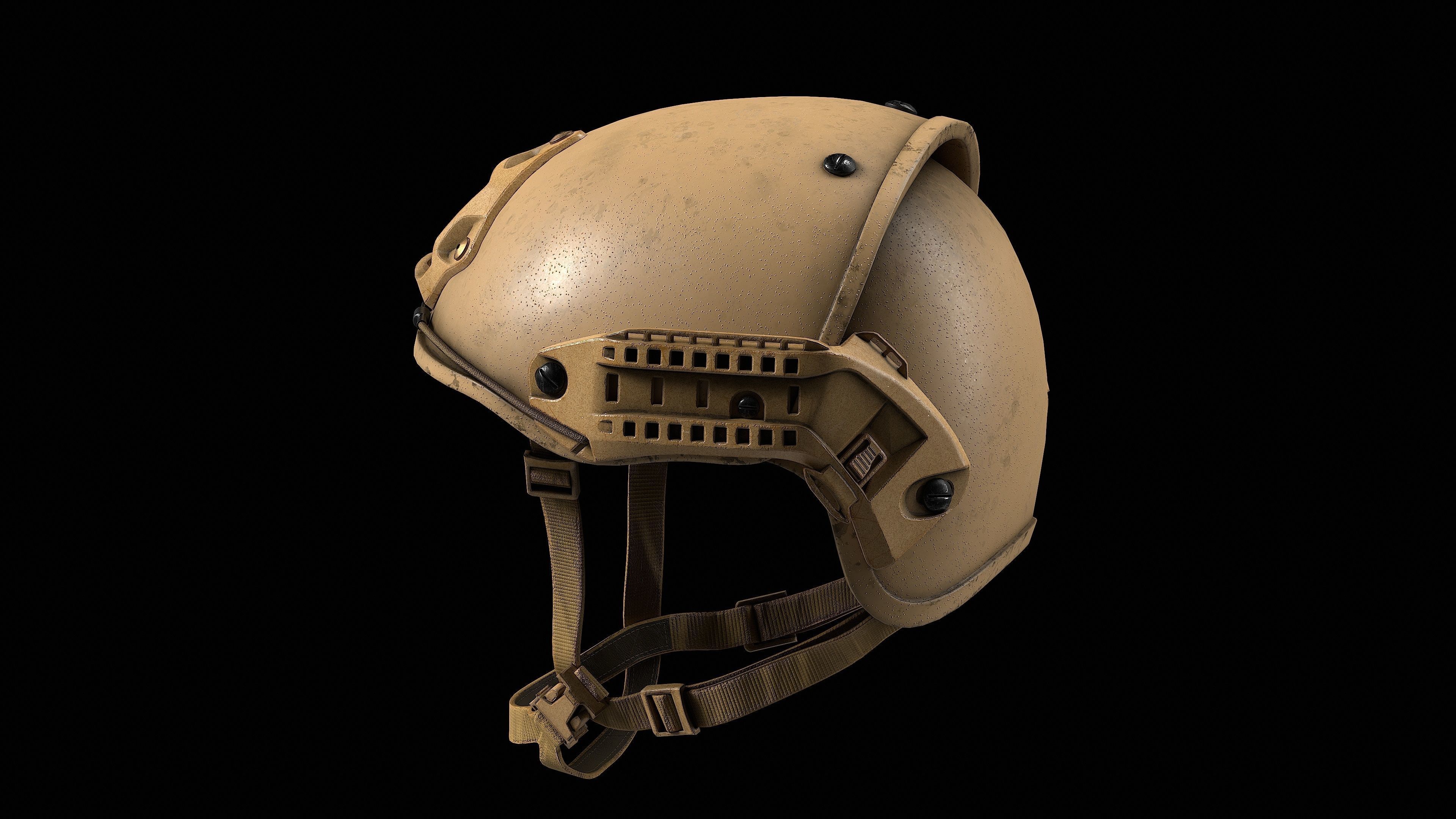 Crye Precision AirFrame Ballistic Helmet Low-poly 3D model_7