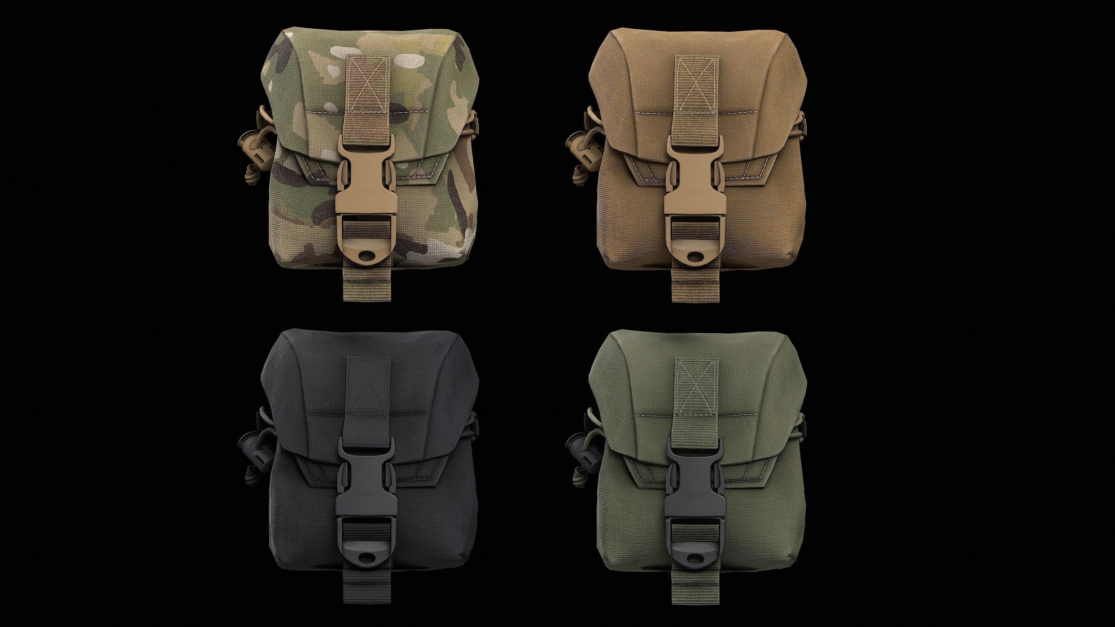 CRYE Frag Pouch Low-poly 3D model_8
