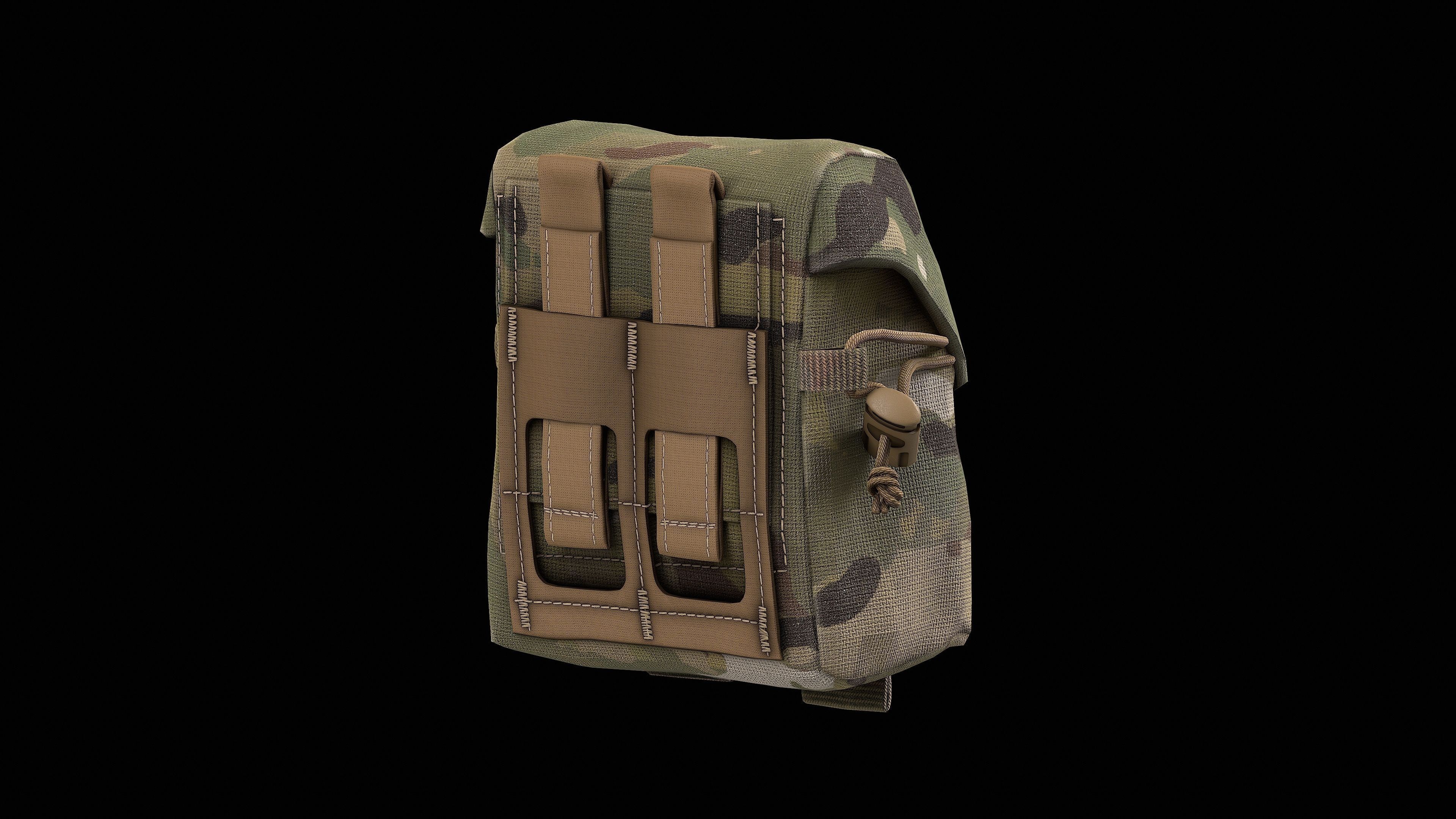 CRYE Frag Pouch Low-poly 3D model_2