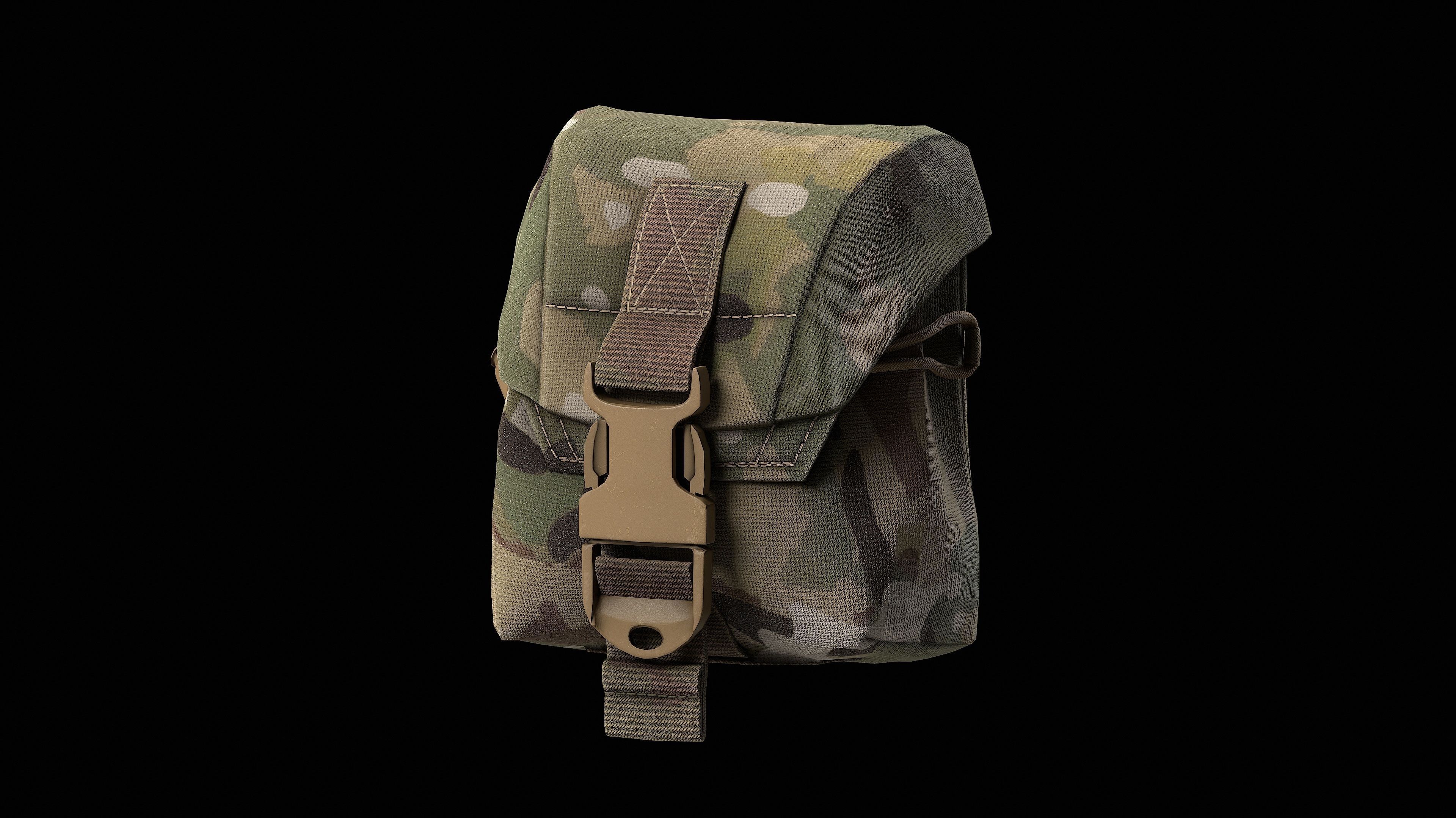 CRYE Frag Pouch Low-poly 3D model_4