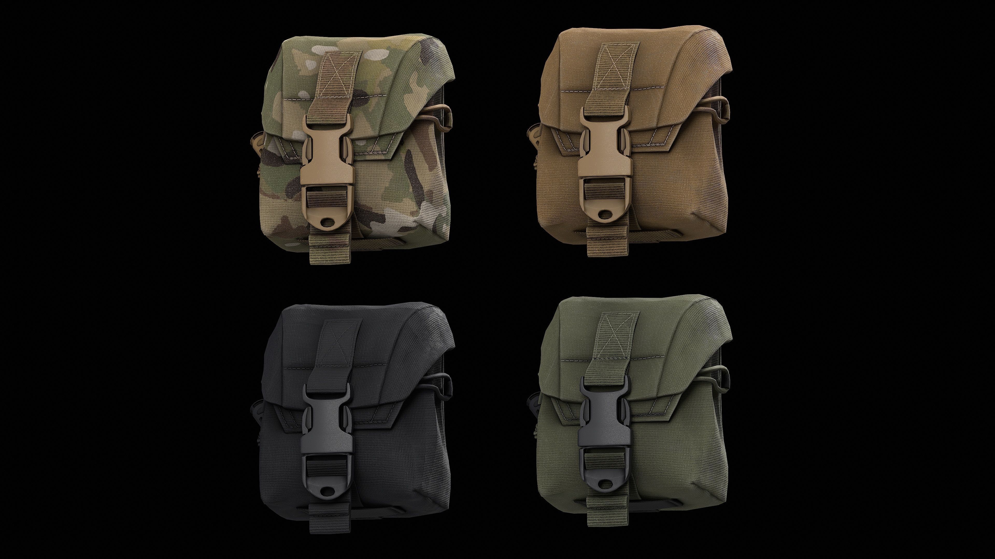 CRYE Frag Pouch Low-poly 3D model_10
