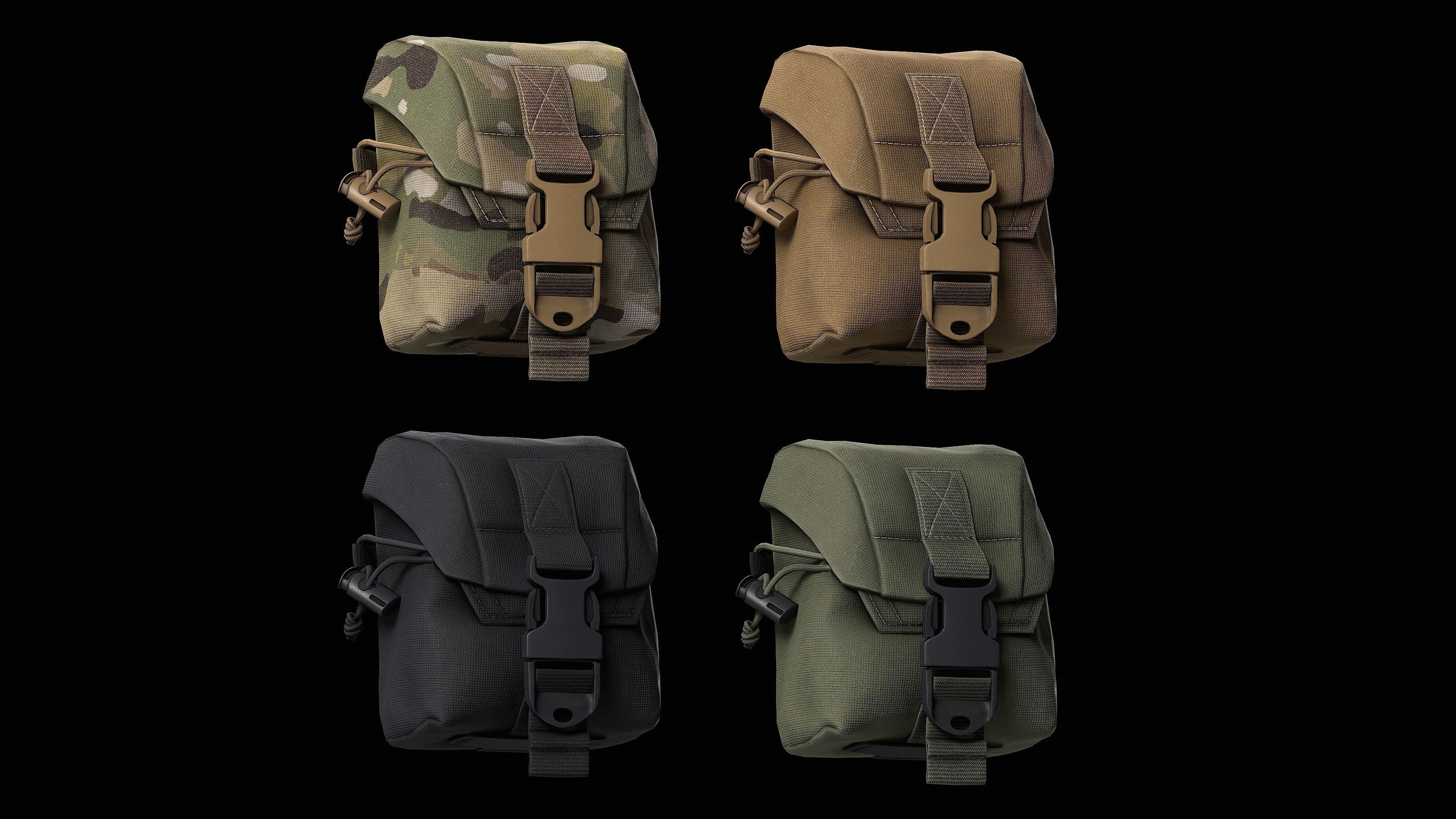 CRYE Frag Pouch Low-poly 3D model_11