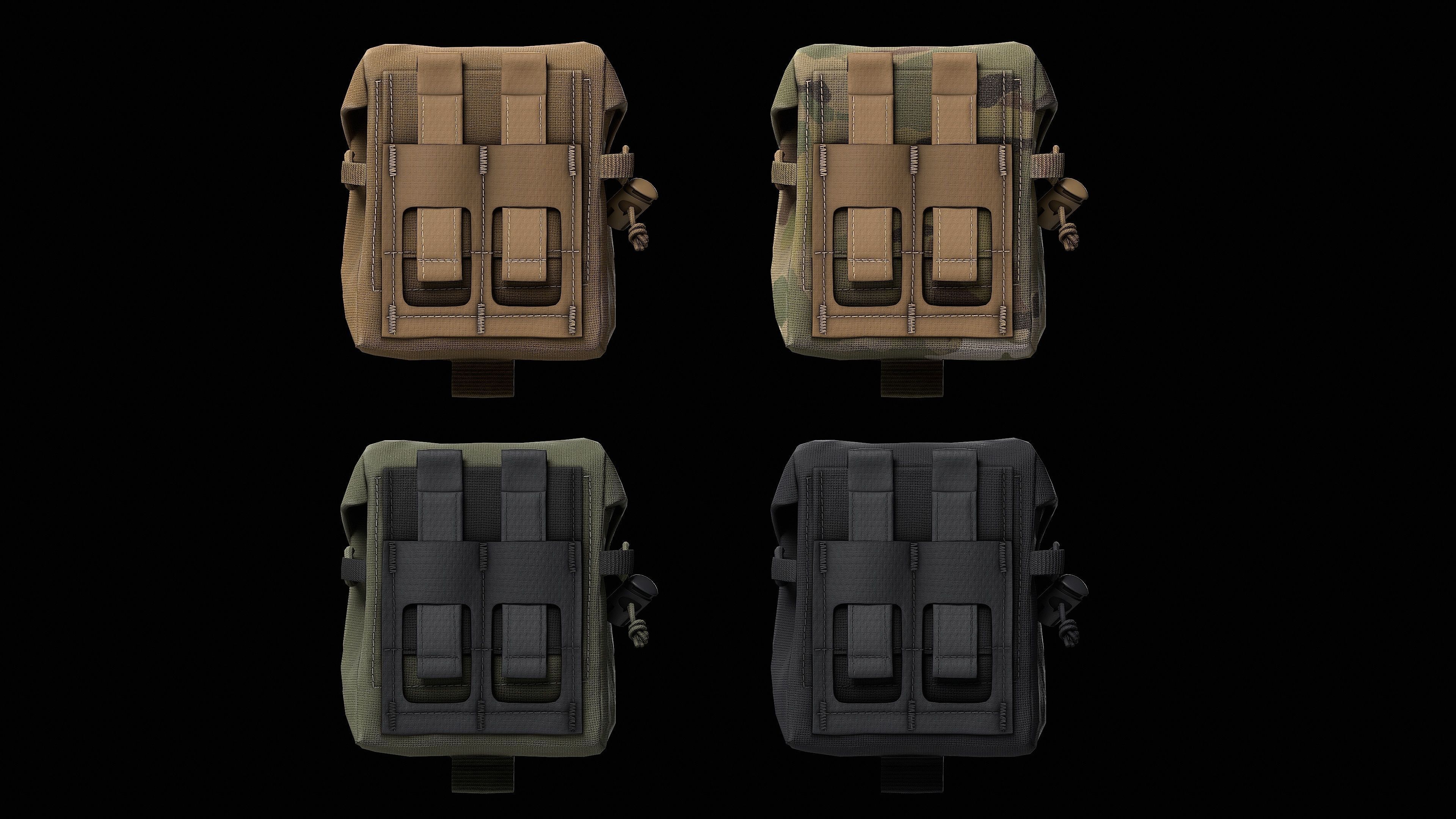 CRYE Frag Pouch Low-poly 3D model_9