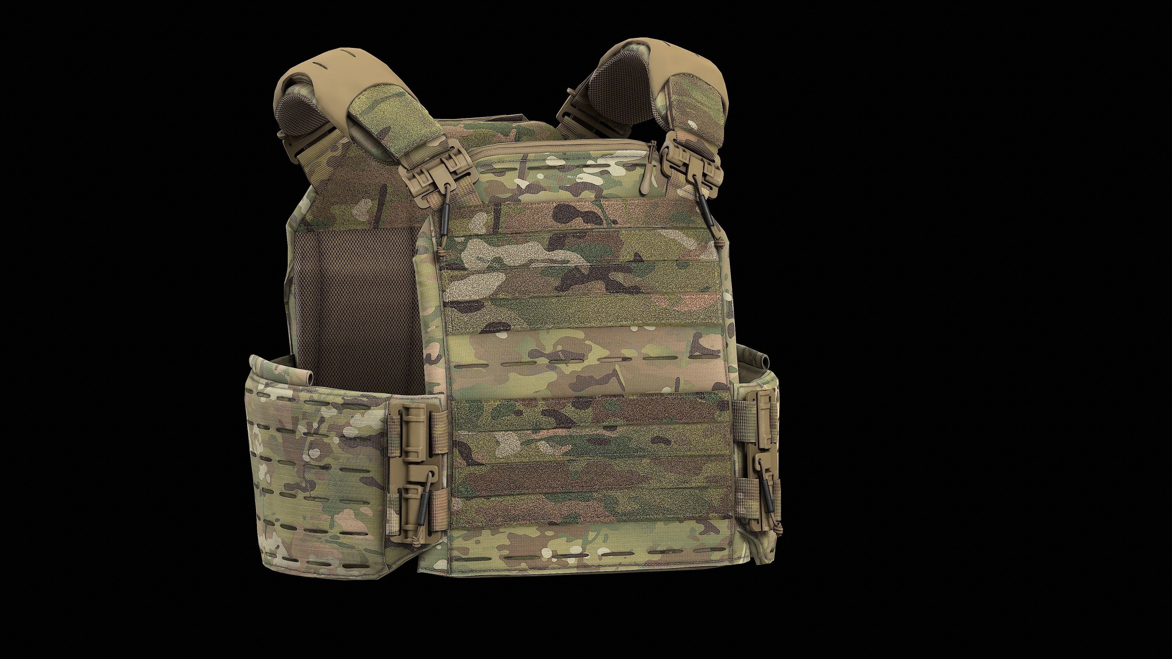 Strandhogg v3 SAPI Cut Plate Carrier Low-poly 3D model_1