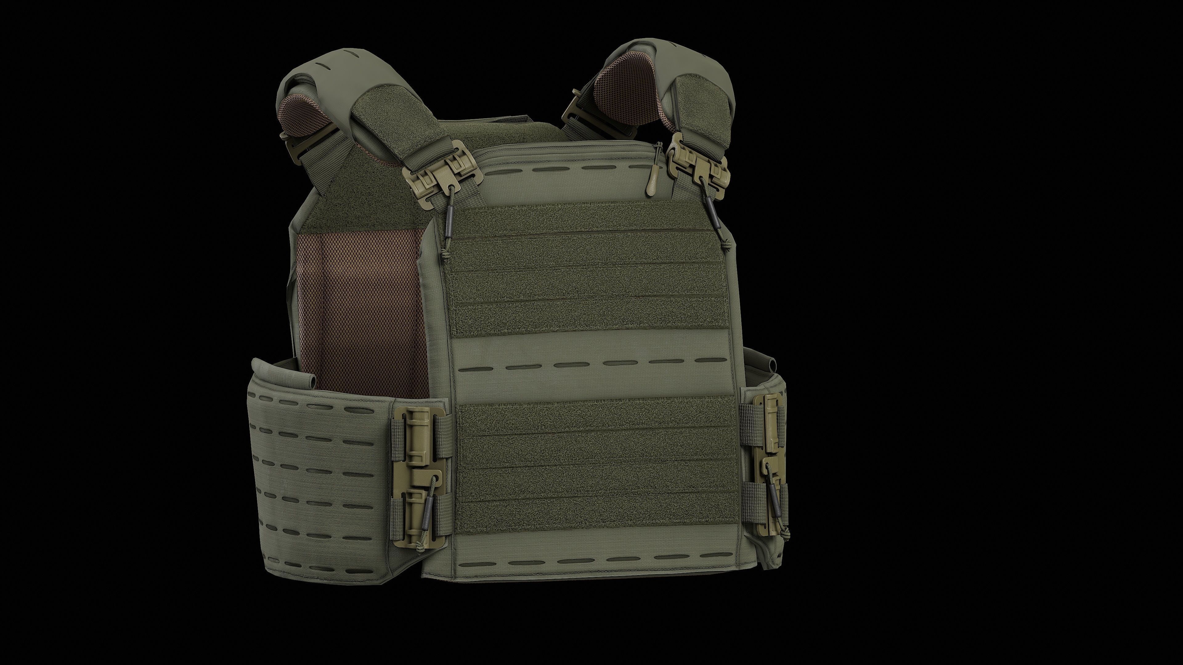 Strandhogg v3 SAPI Cut Plate Carrier Low-poly 3D model_21