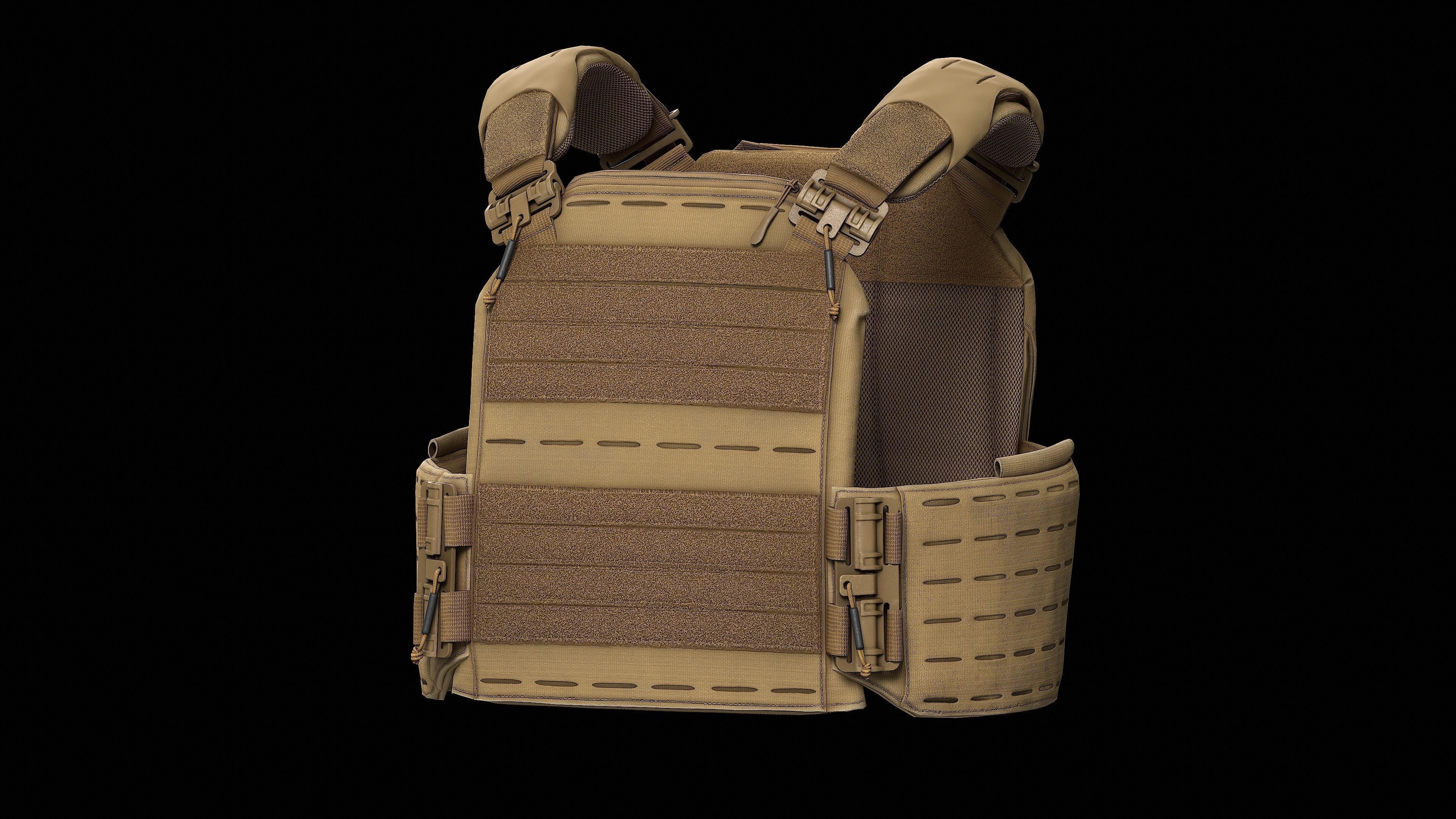 Strandhogg v3 SAPI Cut Plate Carrier Low-poly 3D model_19