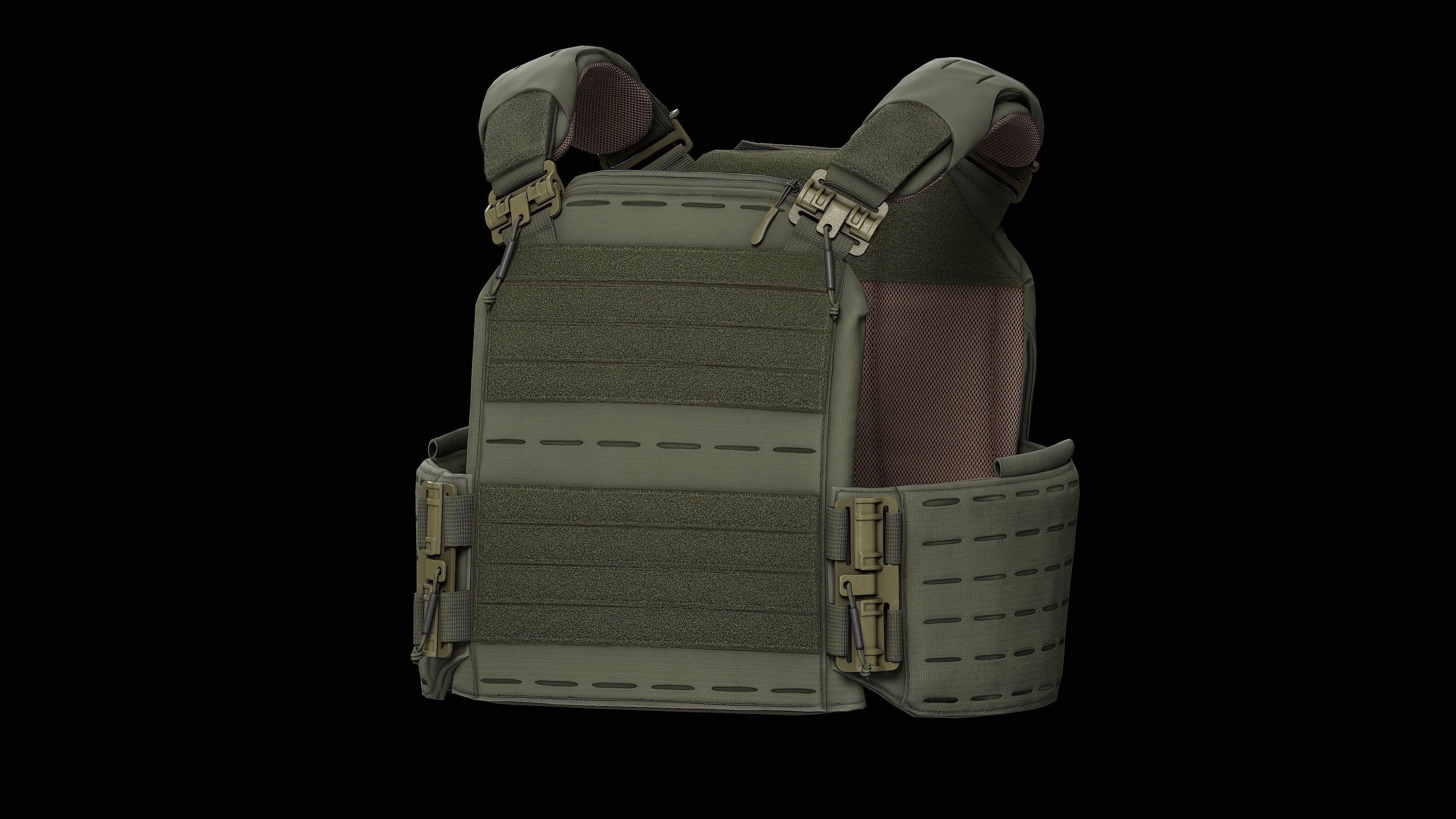 Strandhogg v3 SAPI Cut Plate Carrier Low-poly 3D model_17