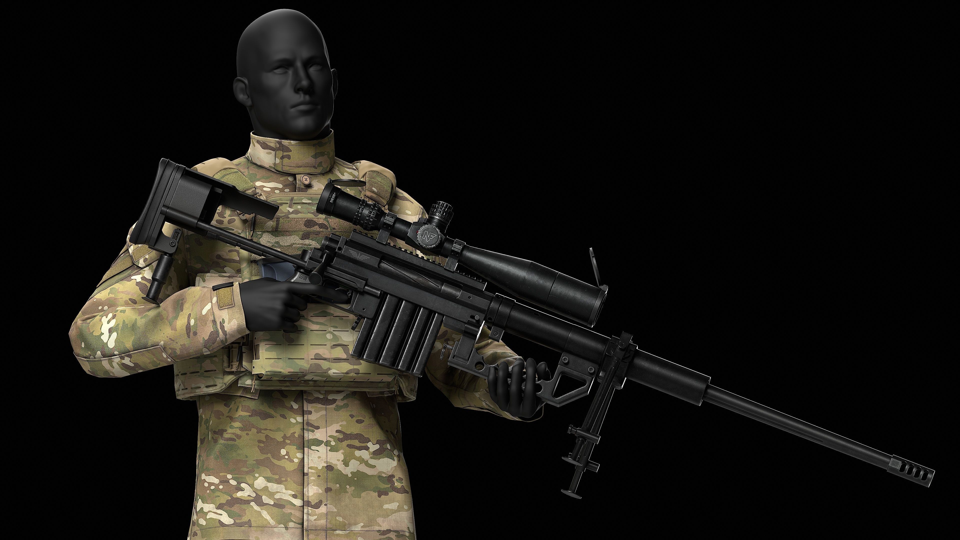 Strandhogg v3 SAPI Cut Plate Carrier Low-poly 3D model_7