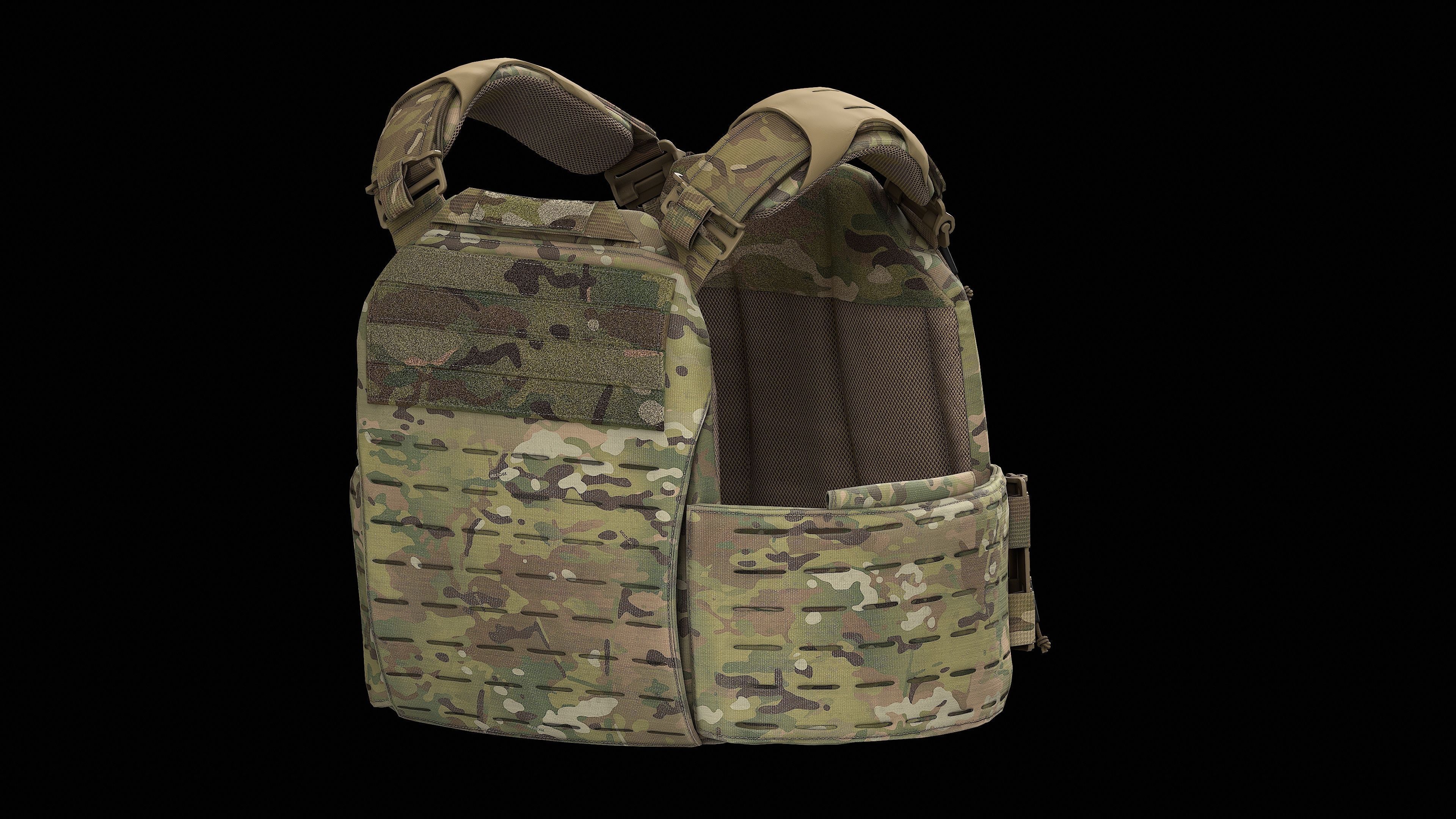 Strandhogg v3 SAPI Cut Plate Carrier Low-poly 3D model_2