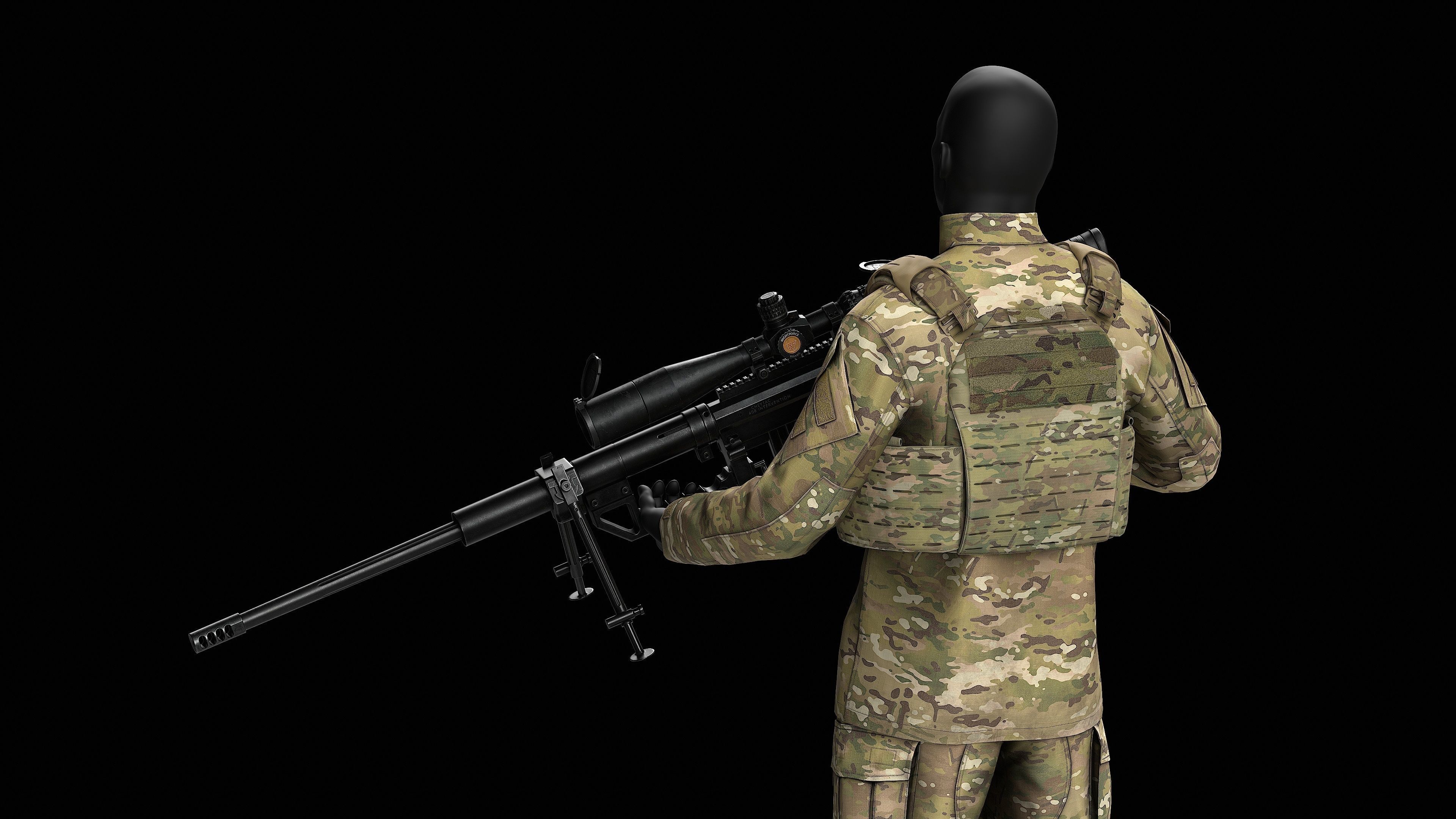 Strandhogg v3 SAPI Cut Plate Carrier Low-poly 3D model_6