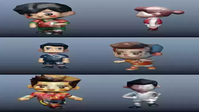 Euro 2024 Kit - 8 pieces of 3D Characters with 1500 Animations