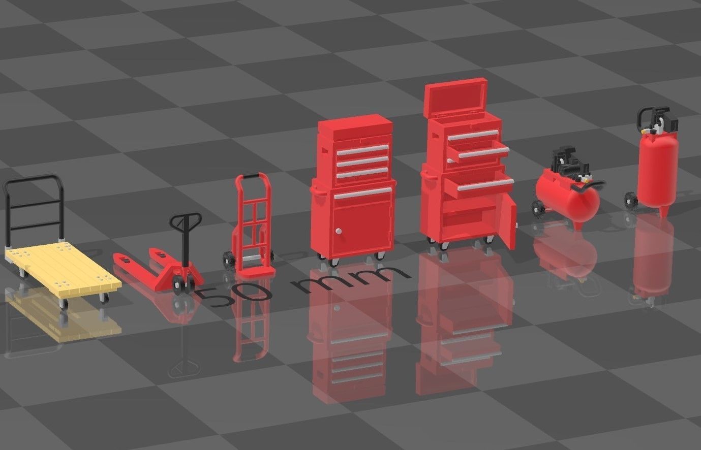 N Scale Machine Shop Tools 3D print model_8