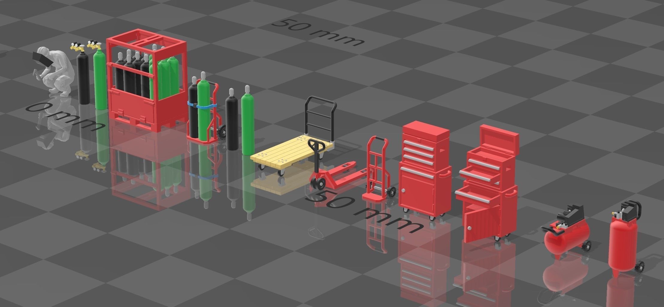 N Scale Machine Shop Tools 3D print model_7