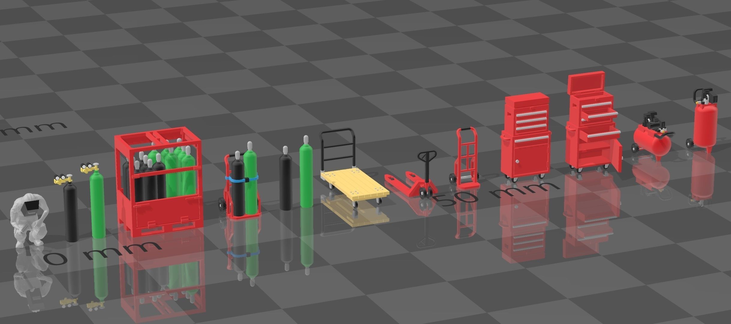 N Scale Machine Shop Tools 3D print model_6