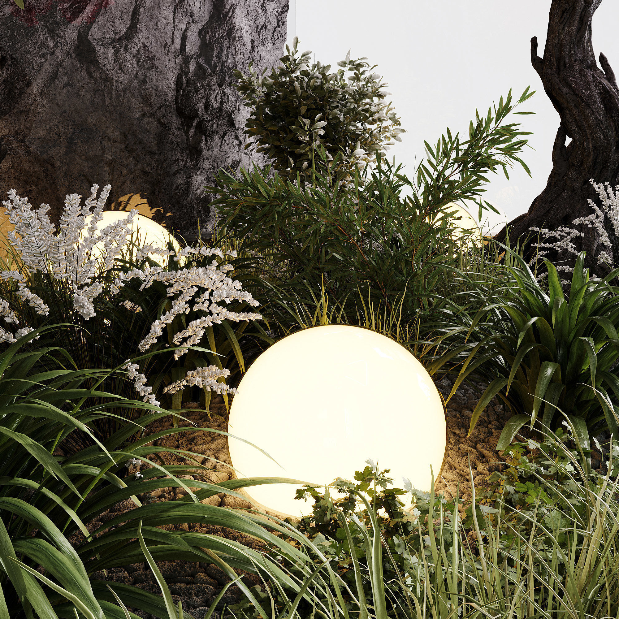 indoor plants - 60 plant in pot 3D model_1