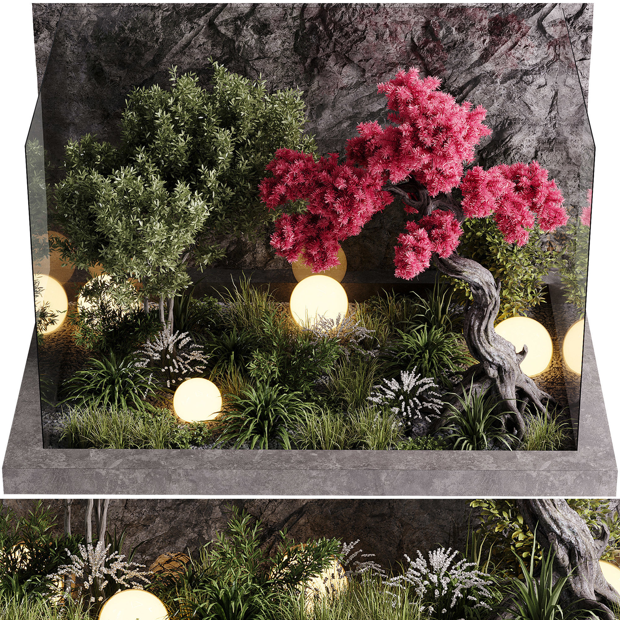 indoor plants - 60 plant in pot 3D model_2