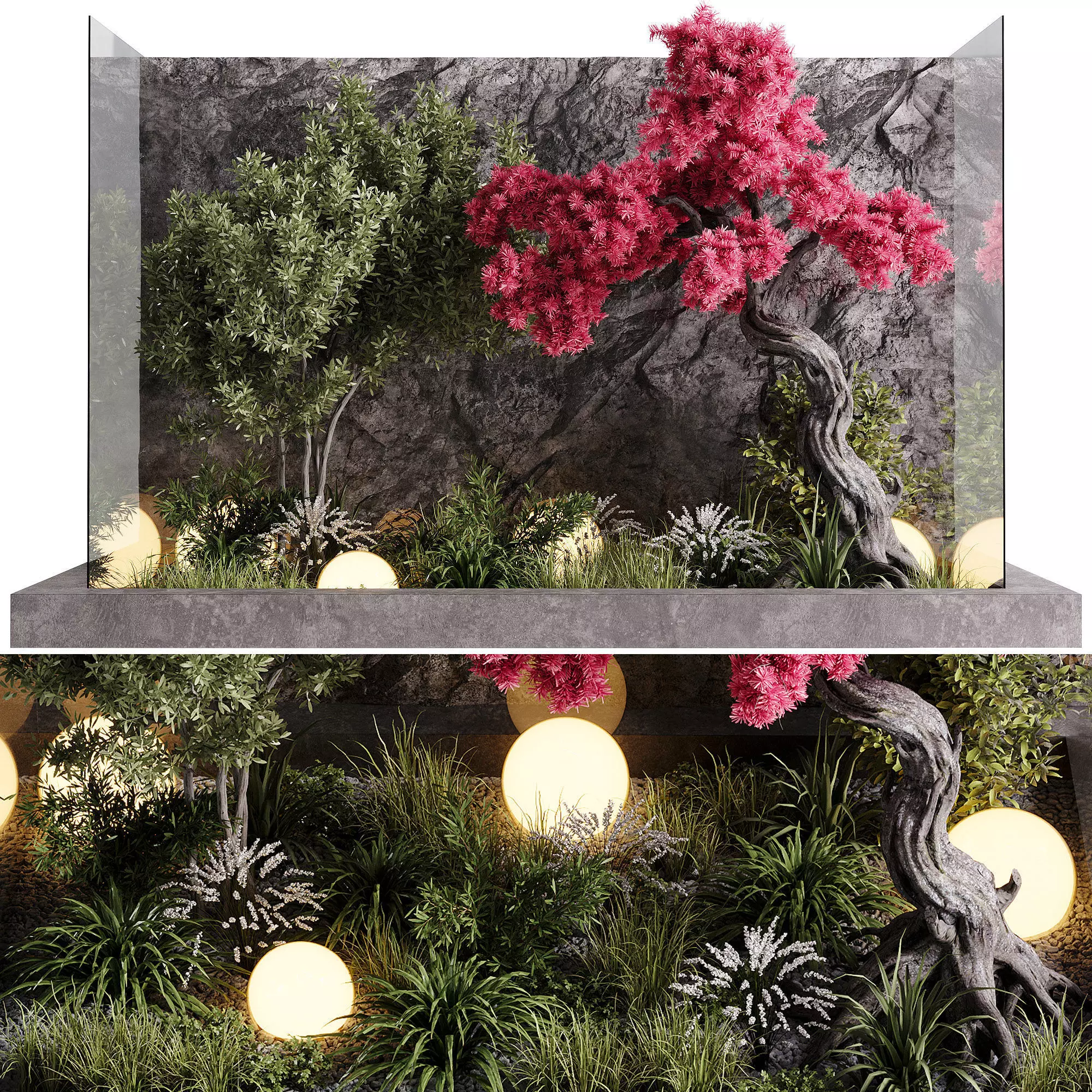 indoor plants - 60 plant in pot 3D model_0