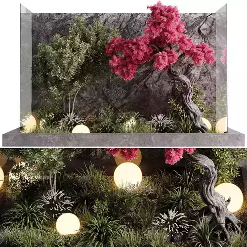 indoor plants - 60 plant in pot 3D model