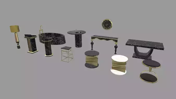 Modern Luxury Furniture Pack 01