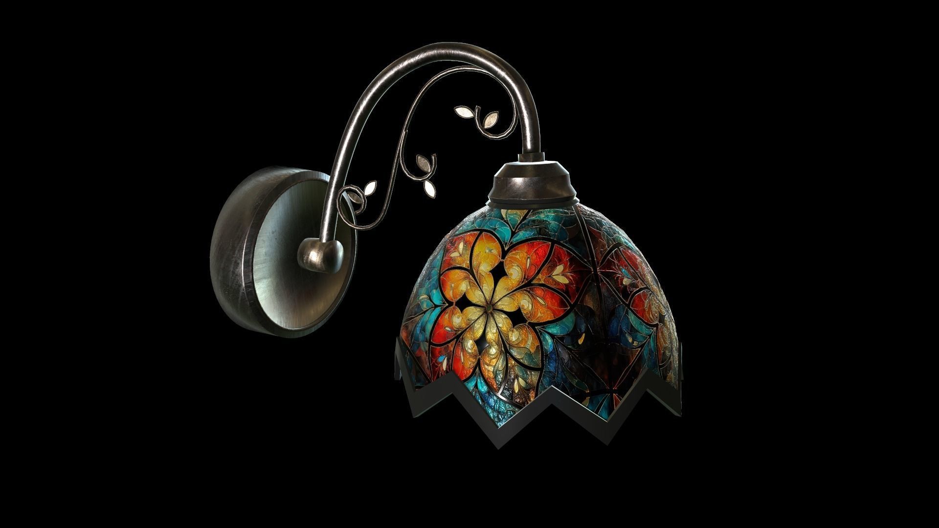 Lamp collection Low-poly 3D model_5