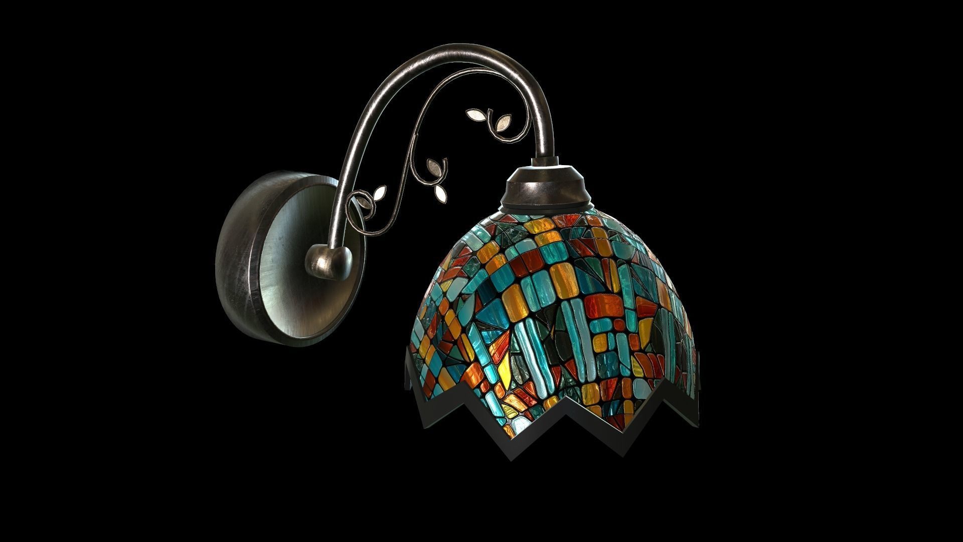 Lamp collection Low-poly 3D model_7