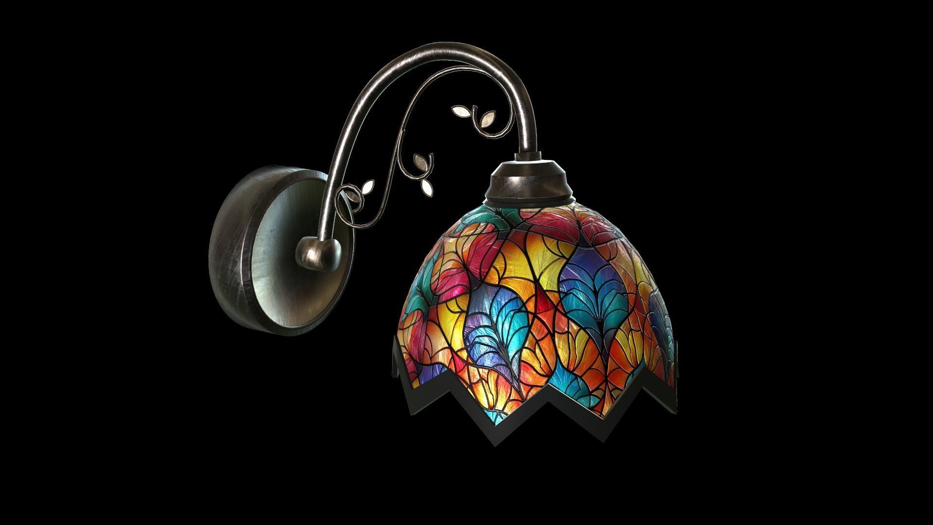 Lamp collection Low-poly 3D model_6