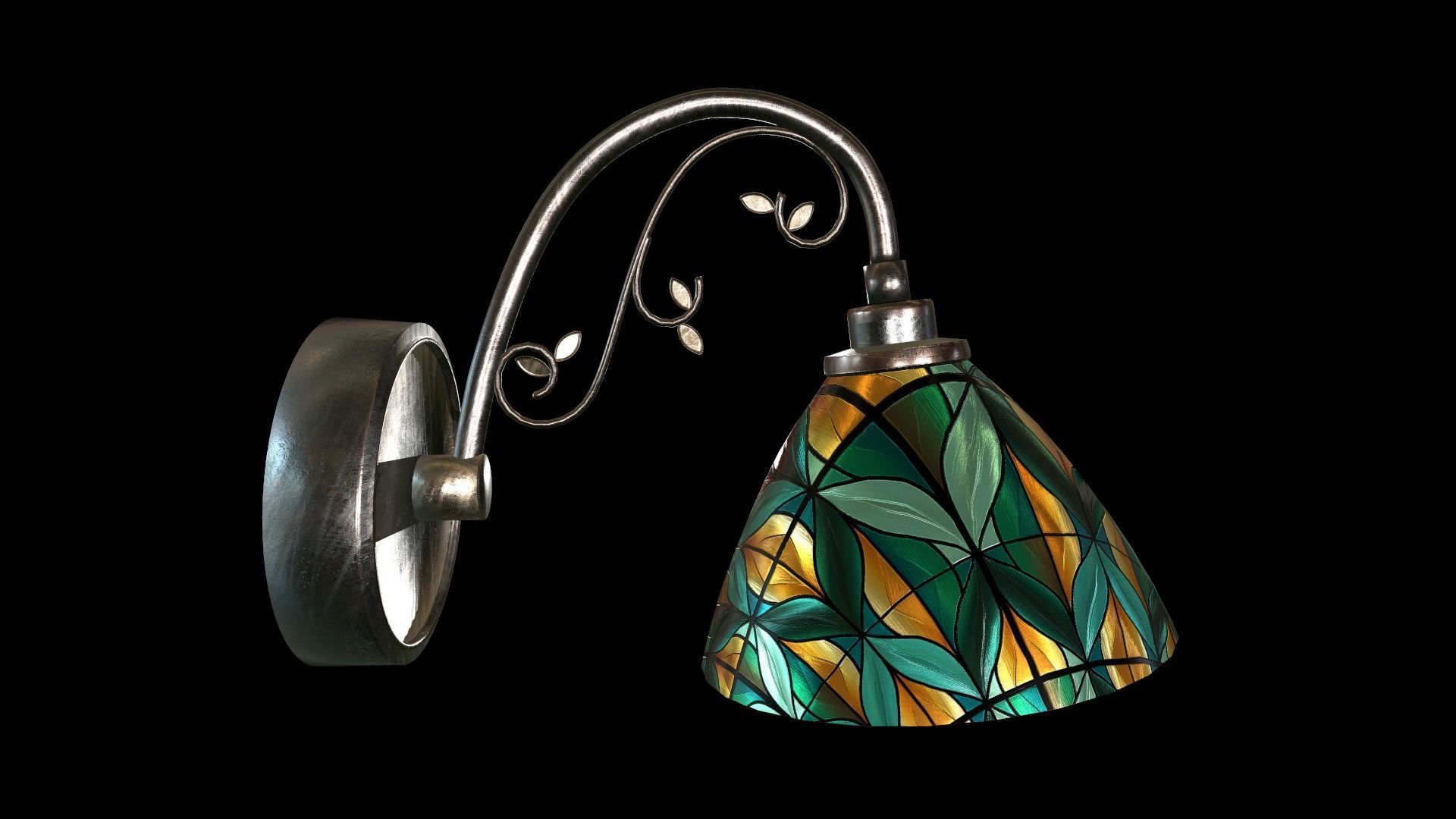 Lamp collection Low-poly 3D model_3