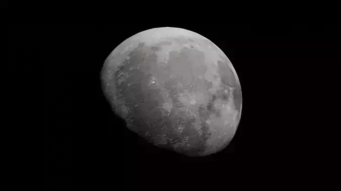 Professional 3D Moon Model for 3D Renders Games and Animations