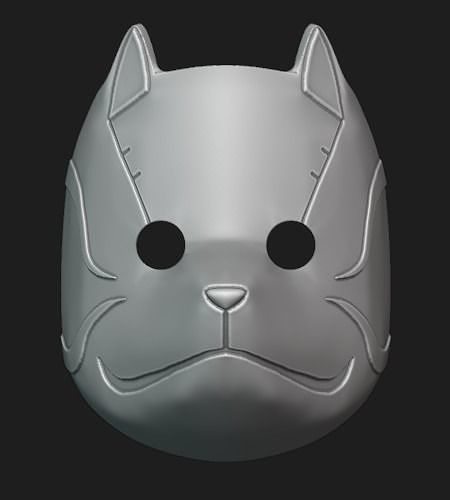 Hidden Leaf Anbu Fox mask 3D print model